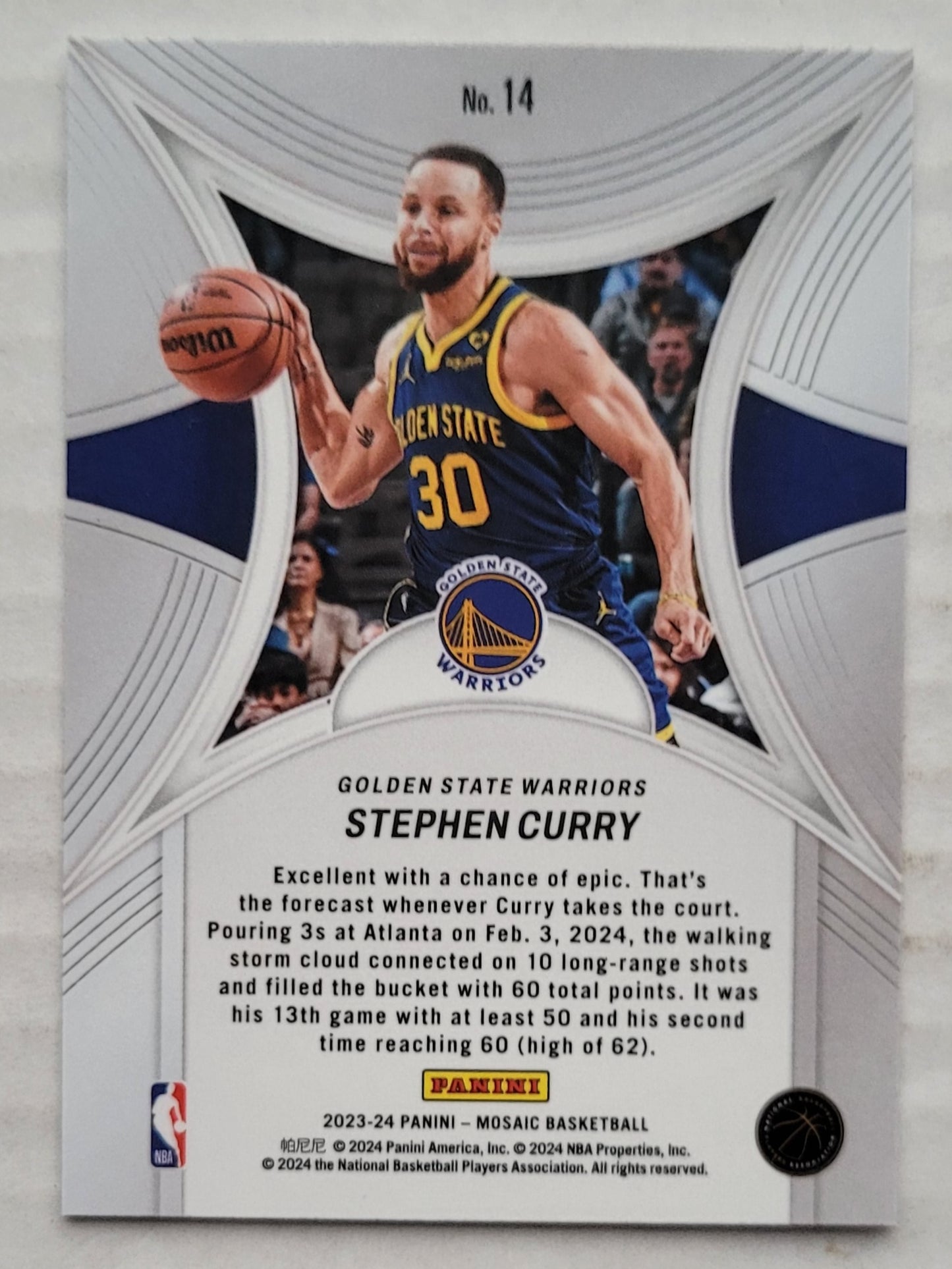 Stephen Curry - 2023-24 Panini Mosaic Epic Performers #14
