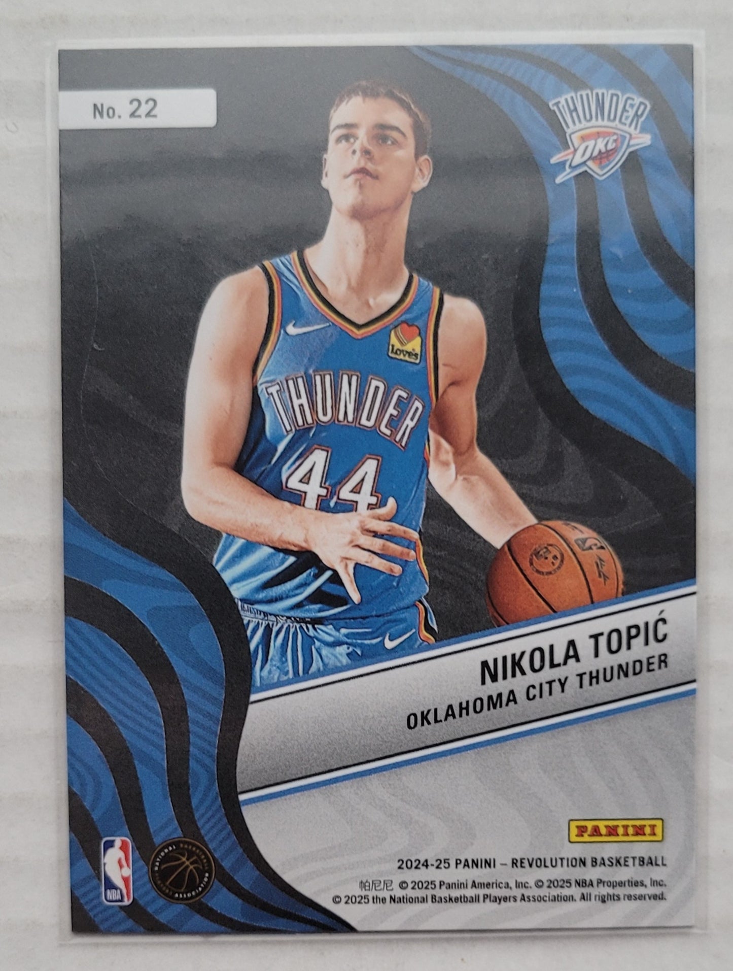 Nikola Topic - 2024-25 Panini Revolution New Wave #22
