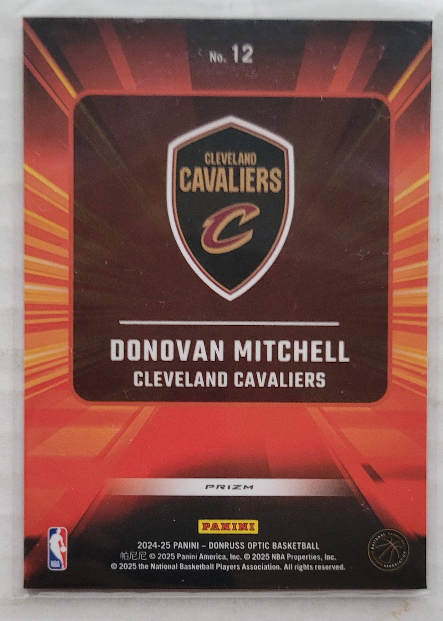 Donovan Mitchell - 2024-25 Donruss Optic Express Lane Holo #12