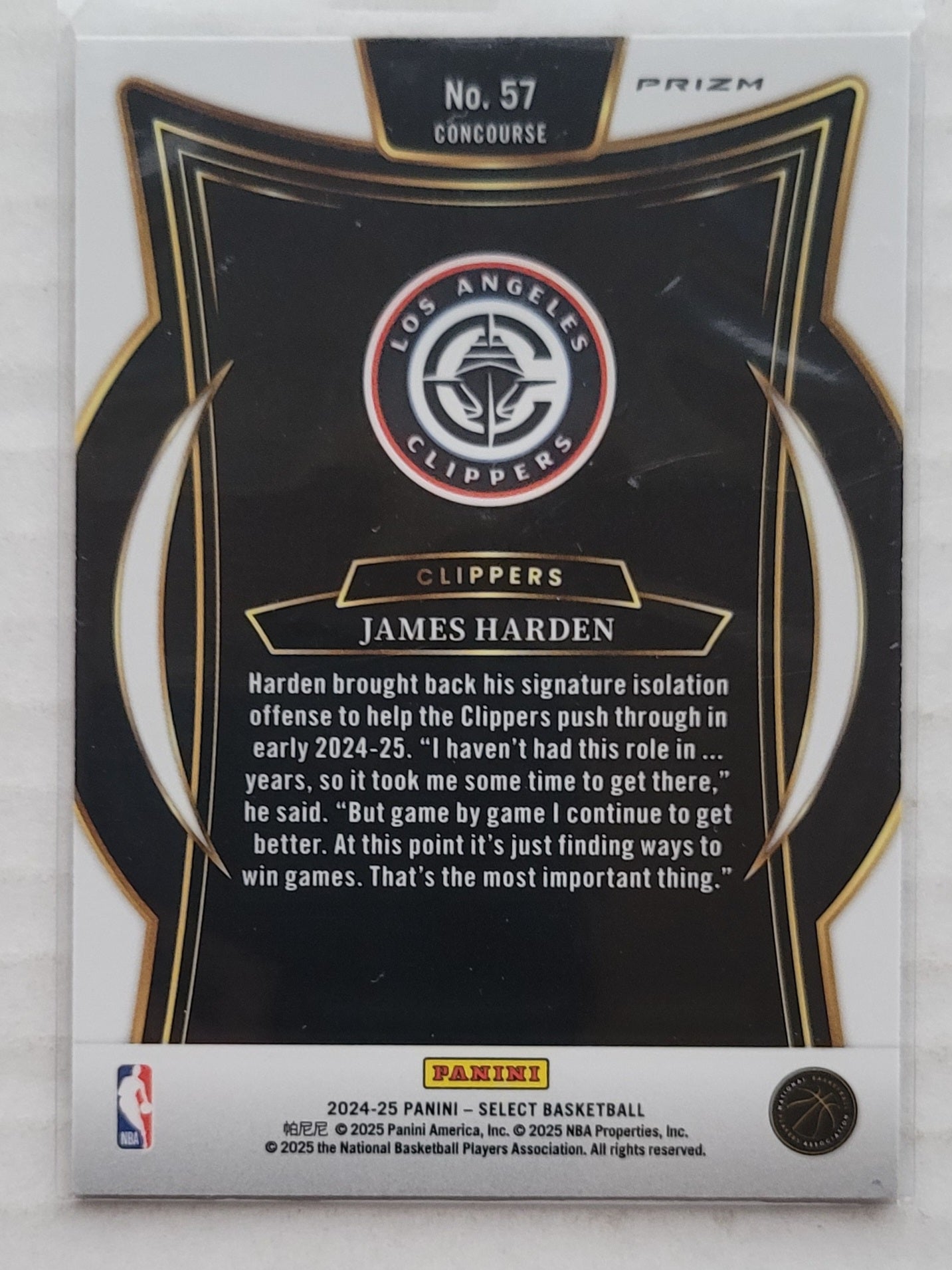 James Harden - 2024-25 Select Blue Prizms #57
