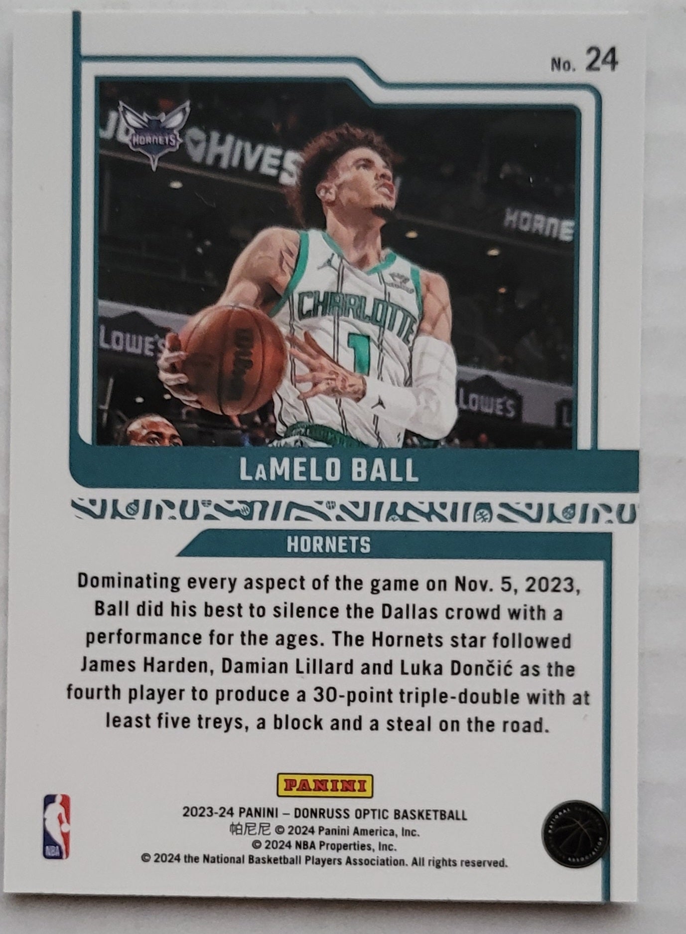 LaMelo Ball - 2023-24 Donruss Optic Elite Dominators #24