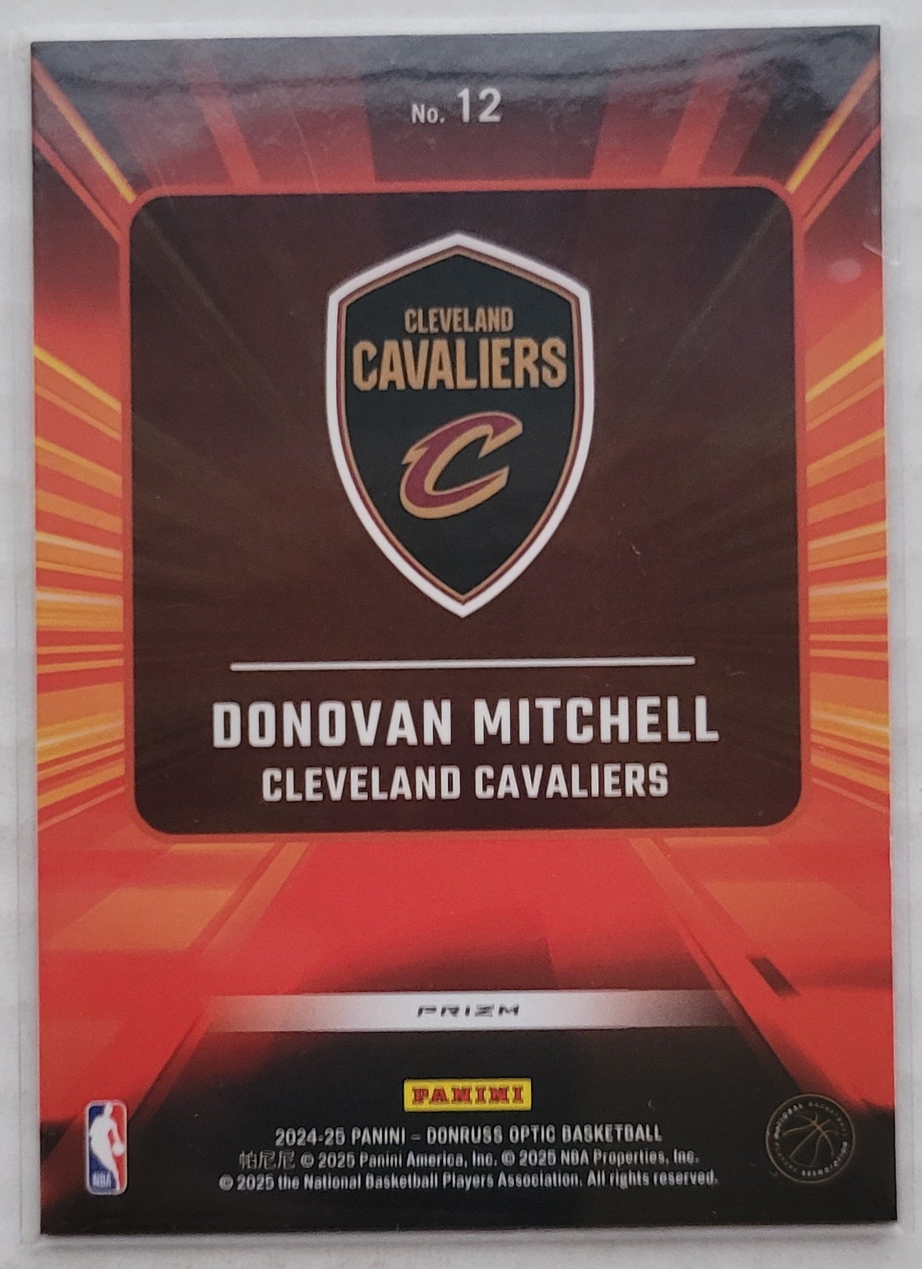 Donovan Mitchell - 2024-25 Donruss Optic Express Lane Purple #12