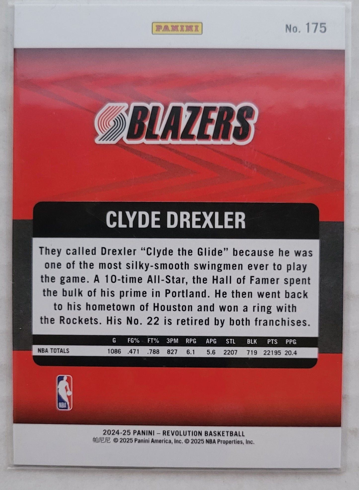Clyde Drexler - 2024-25 Panini Revolution #175 LGD
