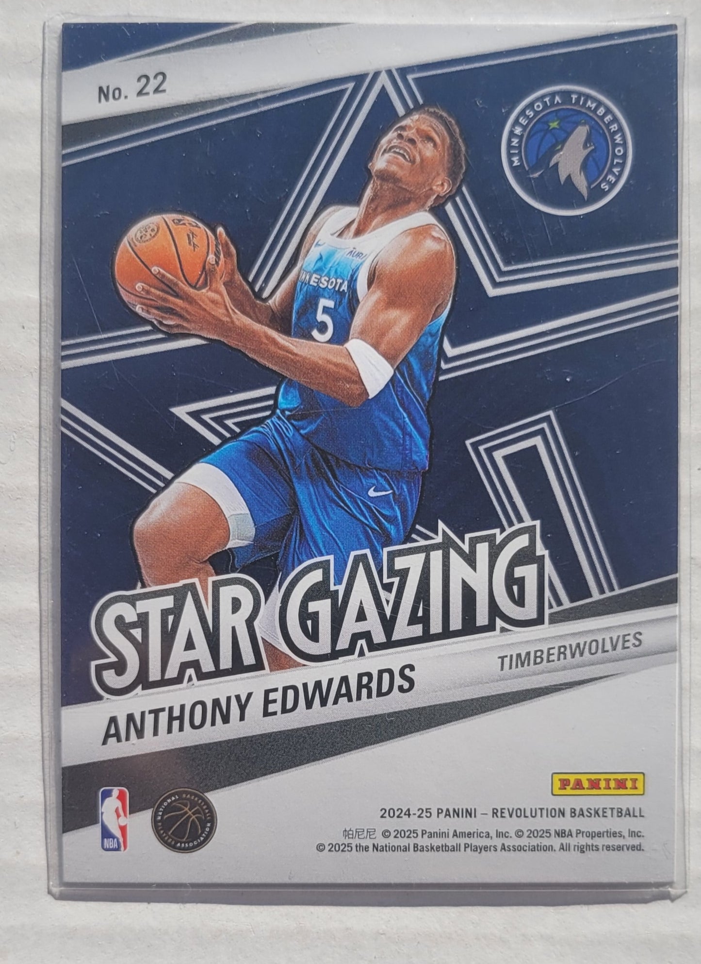 Anthony Edwards - 2024-25 Panini Revolution Star Gazing #22