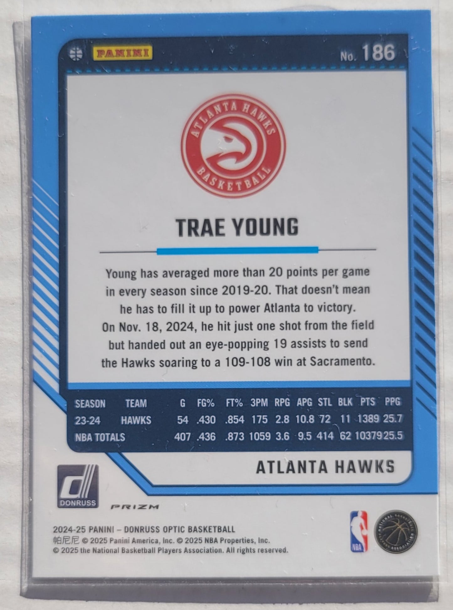 Trae Young - 2024-25 Donruss Optic Holo #186