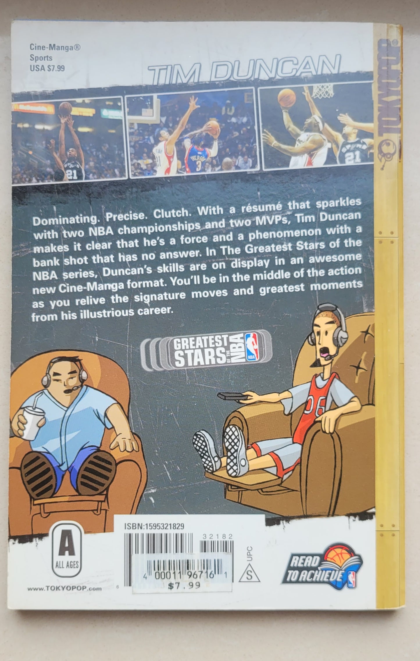Tim Duncan - Greatest Stars of the NBA - Manga