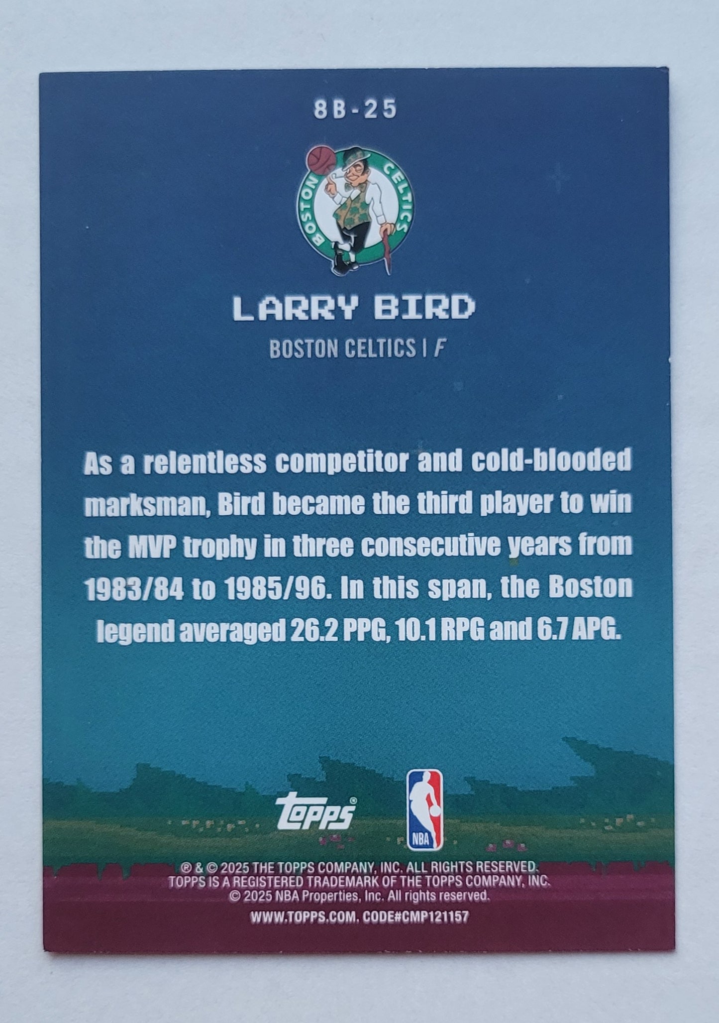 Larry Bird - 2025-26 Topps 8-Bit Ballers #8B25