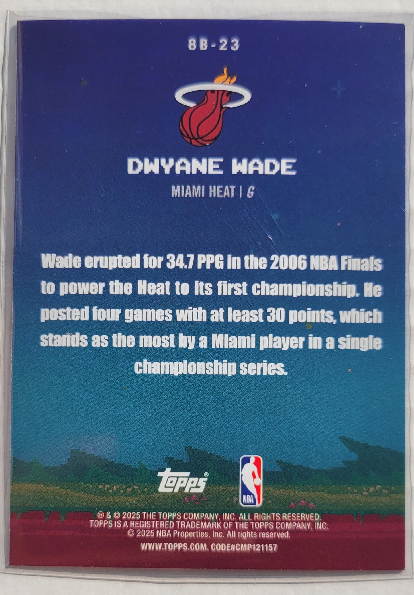 Dwyane Wade - 2025-26 Topps 8-Bit Ballers #8B23