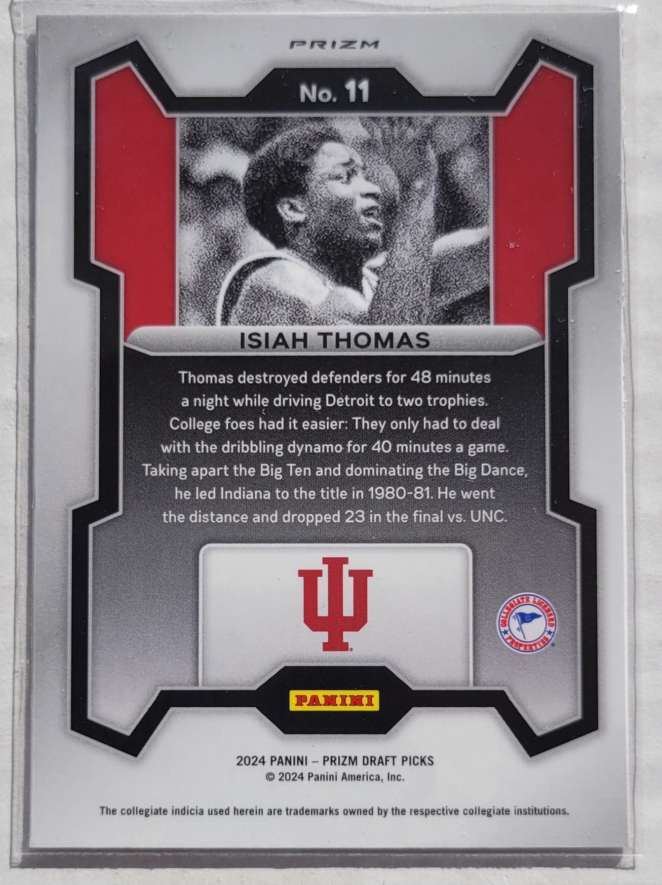 Isiah Thomas - 2024-25 Panini Prizm Draft Picks Prizms Red Ice #11