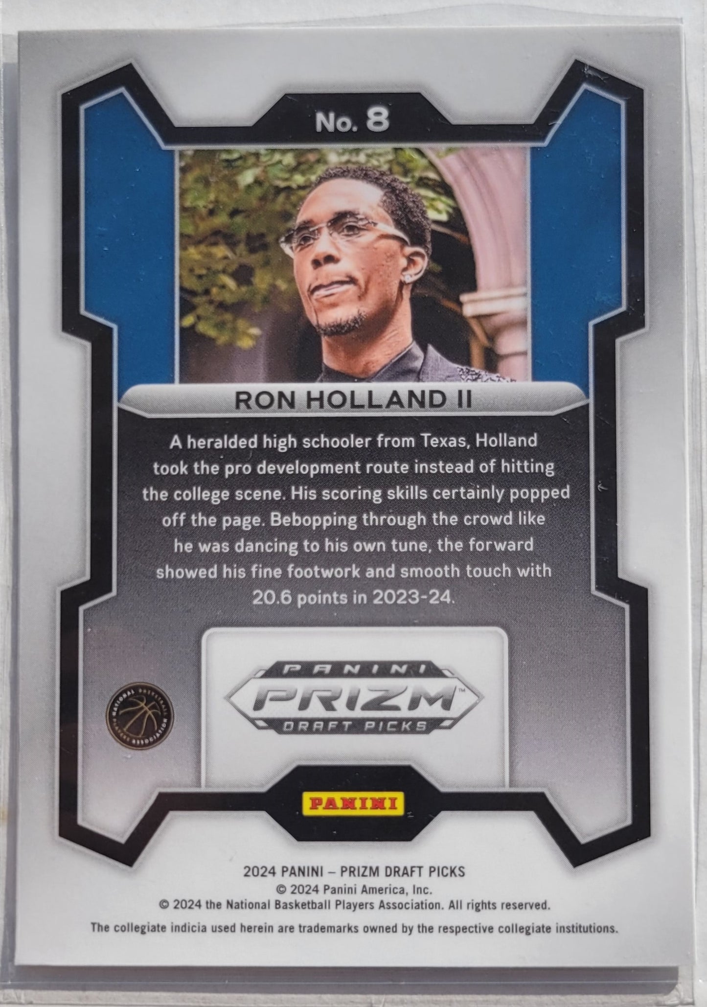 Ron Holland II - 2024-25 Panini Prizm Draft Picks #8 RC