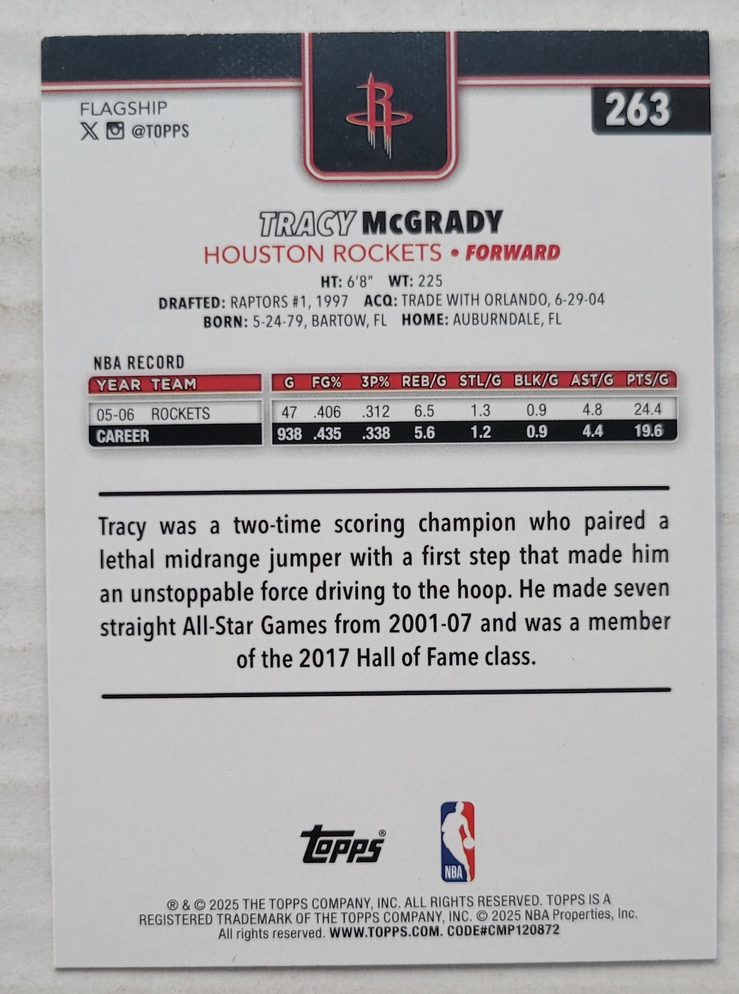 Tracy McGrady - 2025-26 Topps Victory #263