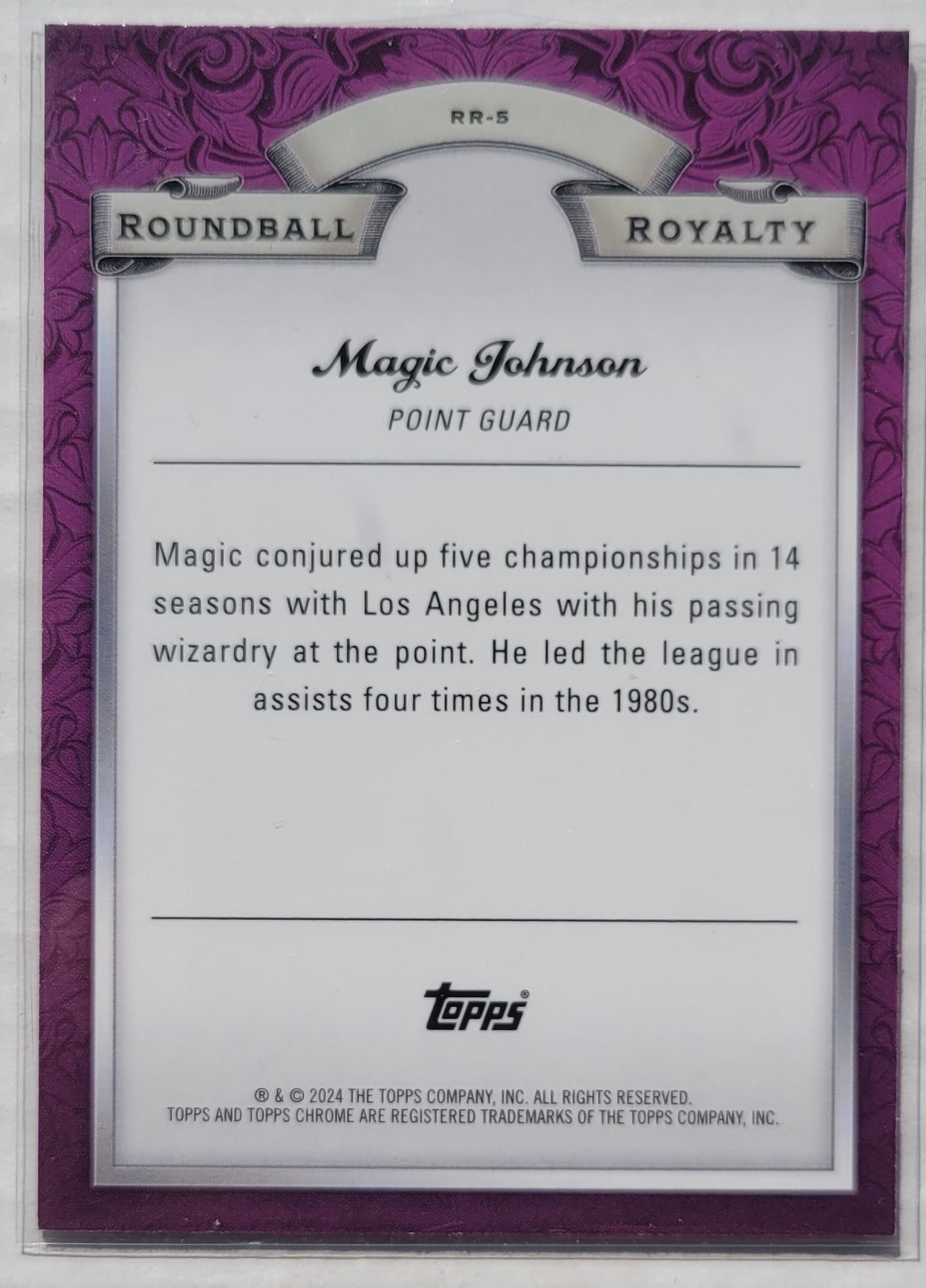Magic Johnson - 2023-24 Topps Chrome Roundball Royalty #RR5