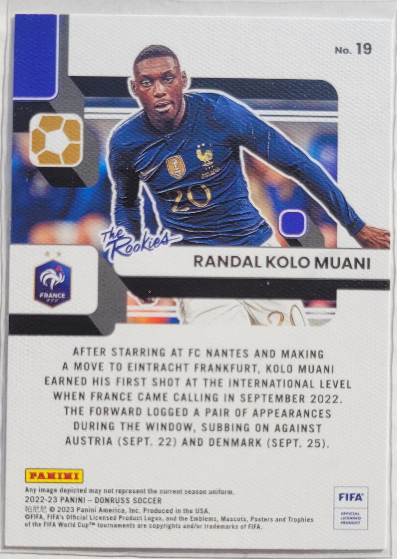 Randal Kolo Muani - 2022-23 Donruss The Rookies #19