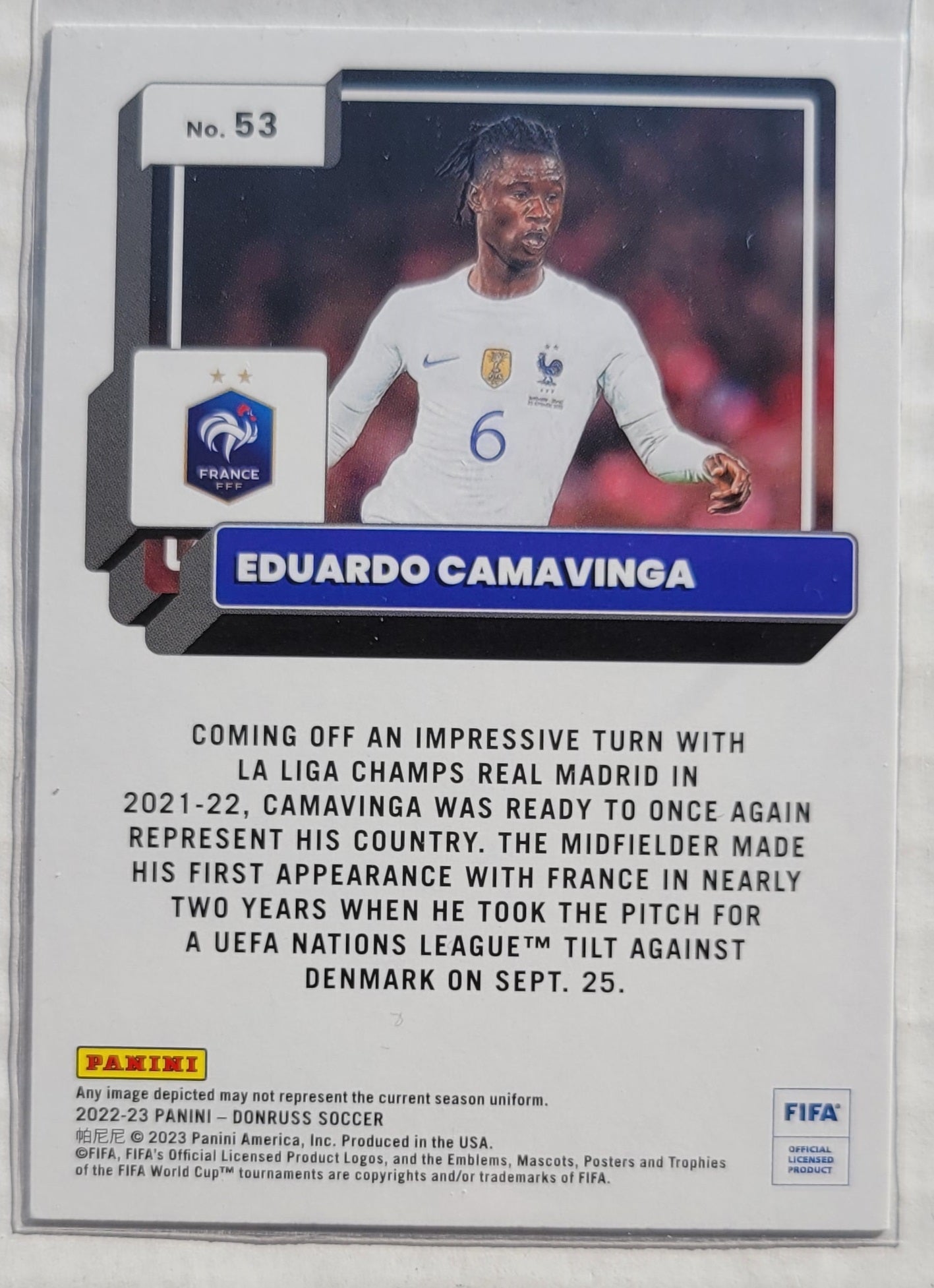 Eduardo Camavinga - 2022-23 Donruss Green #53