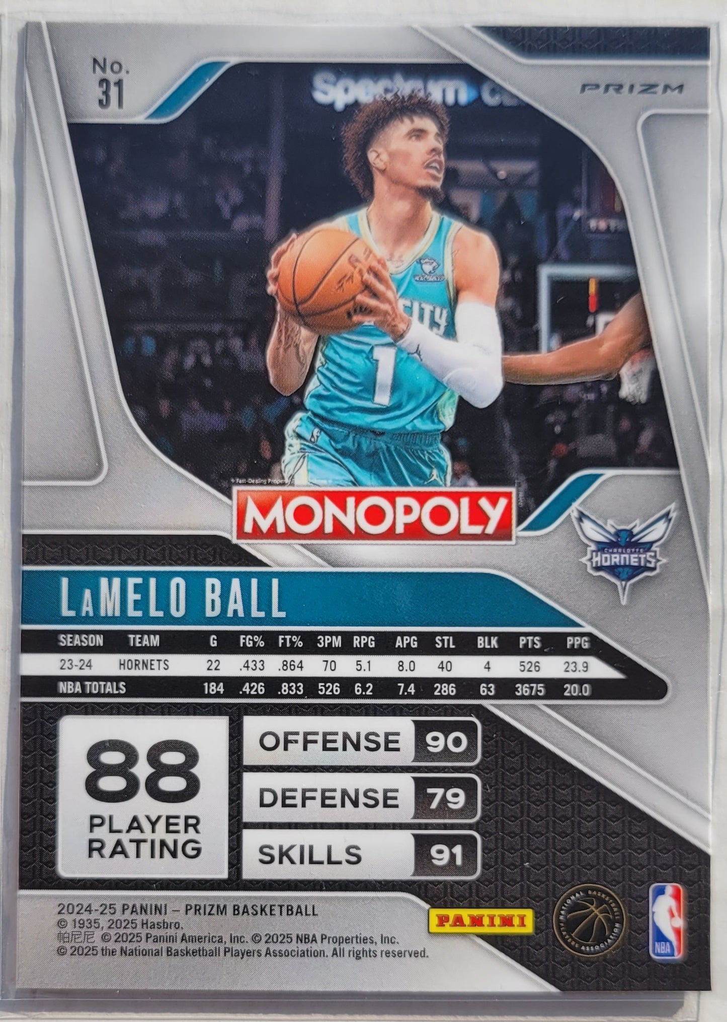 LaMelo Ball - 2024-25 Panini Prizm Monopoly Red #31