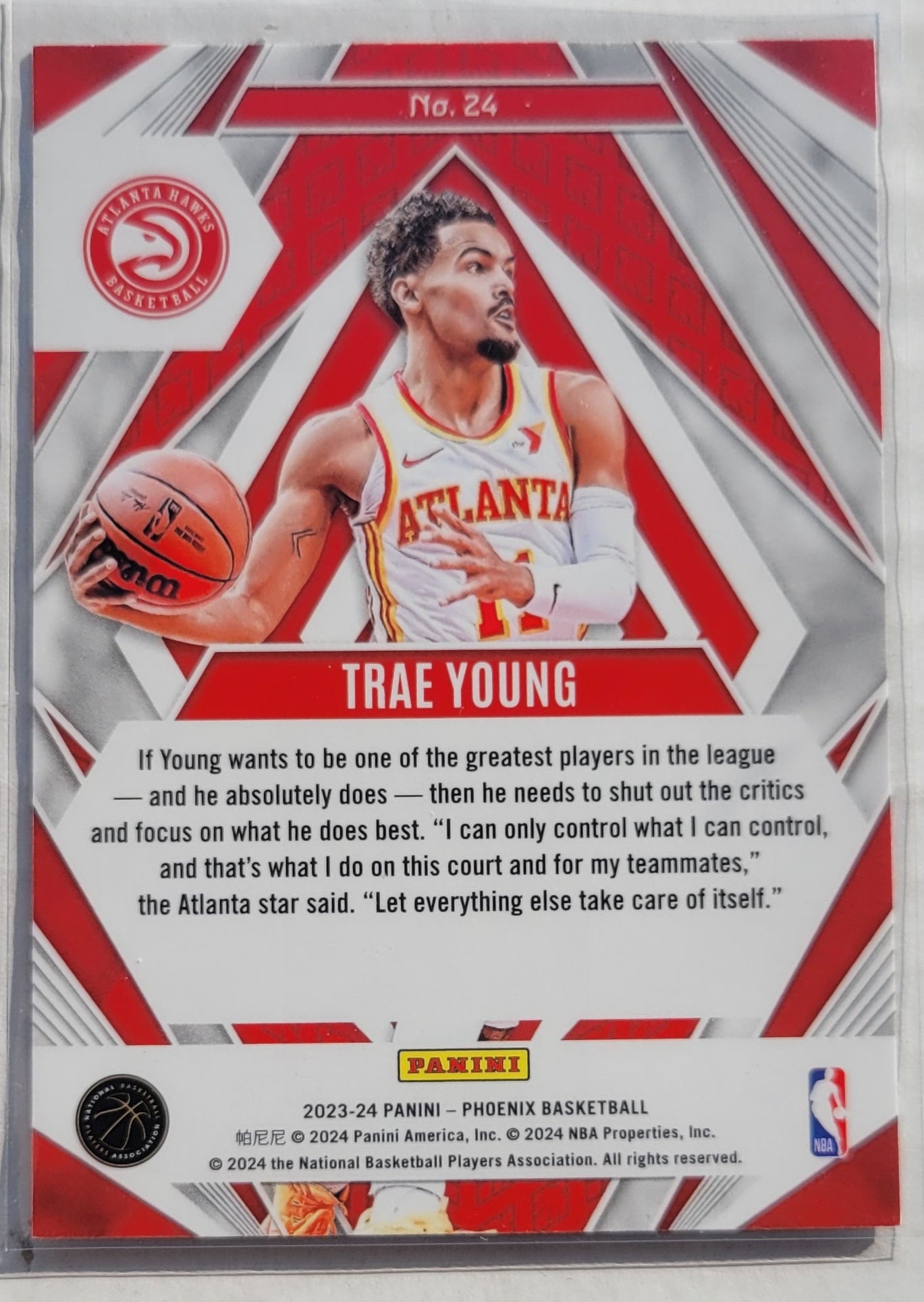 Trae Young - 2023-24 Panini Phoenix Paragon Silver #24