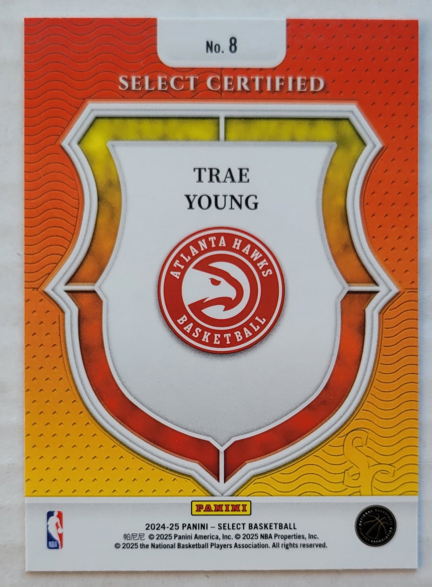 Trae Young - 2024-25 Select Select Certified #8