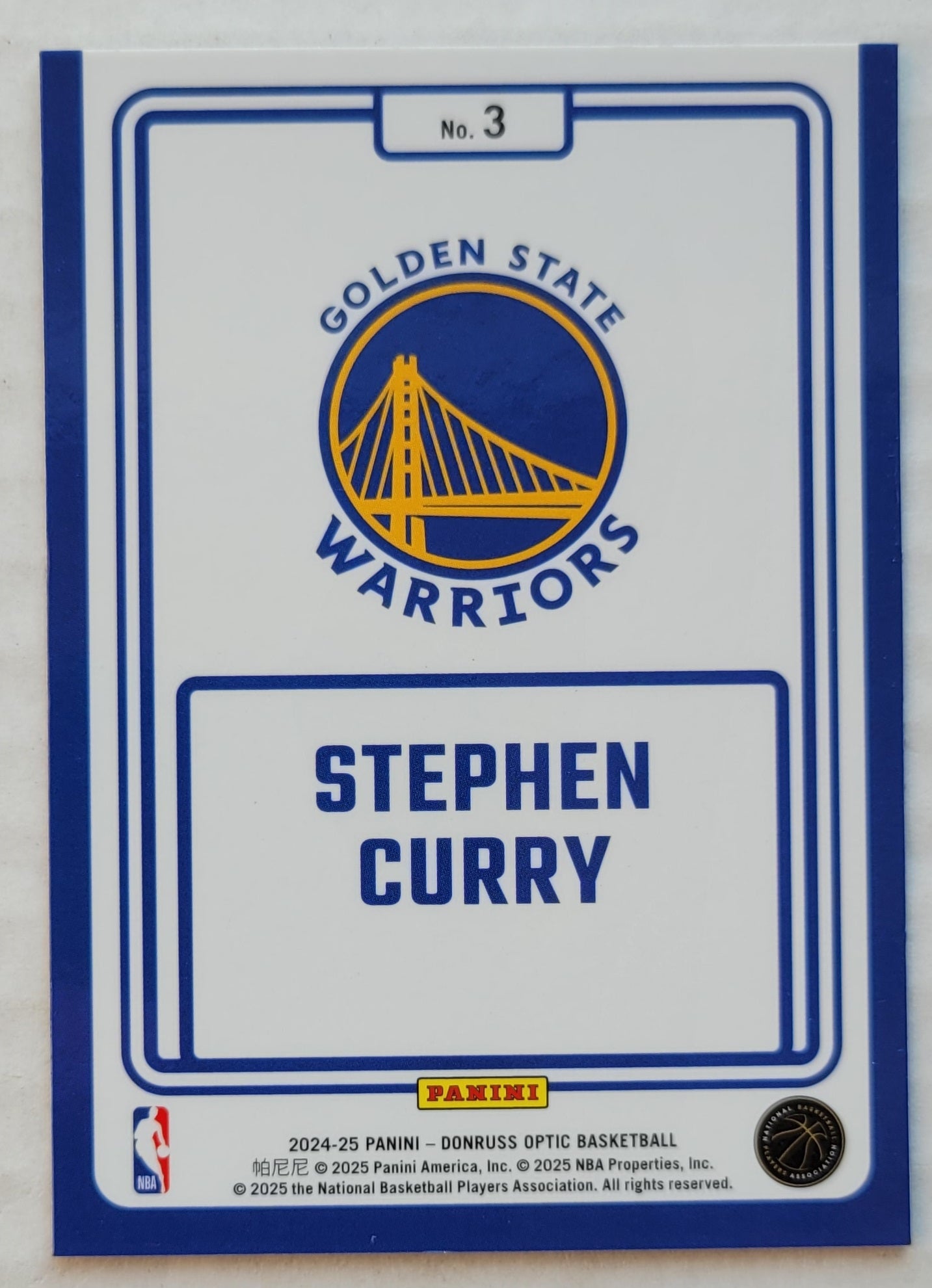Stephen Curry - 2024-25 Donruss Optic Winner Stays #3