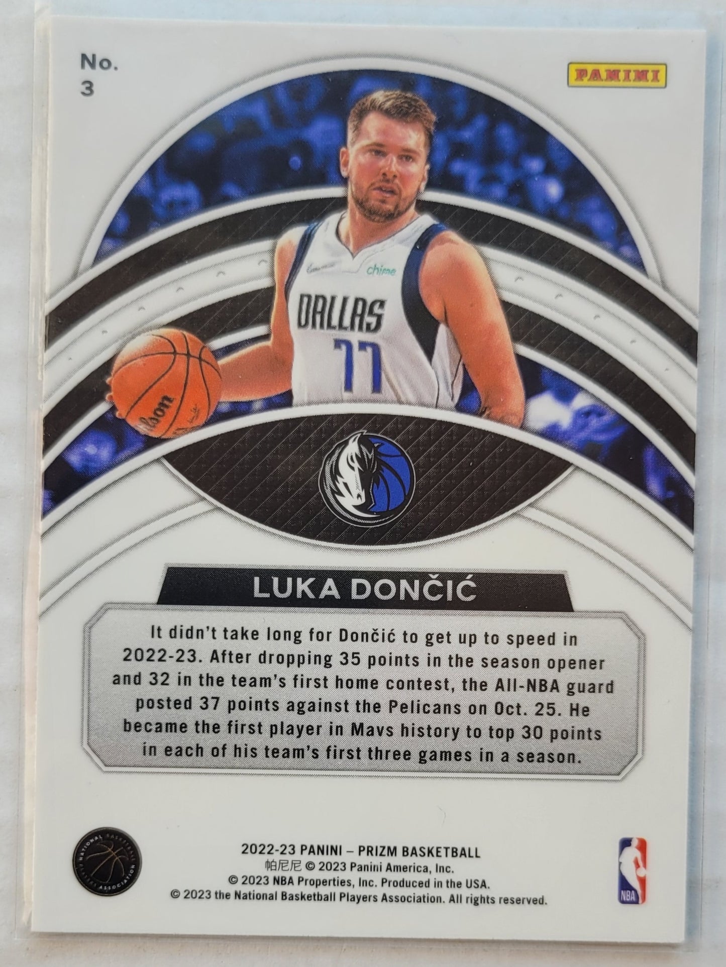 Luka Doncic - 2022-23 Panini Prizm Dominance #3