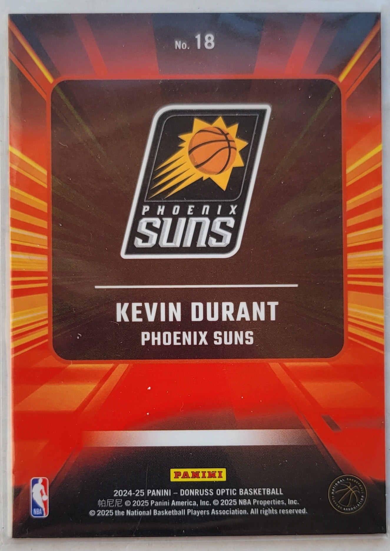 Kevin Durant - 2024-25 Donruss Optic Express Lane #18