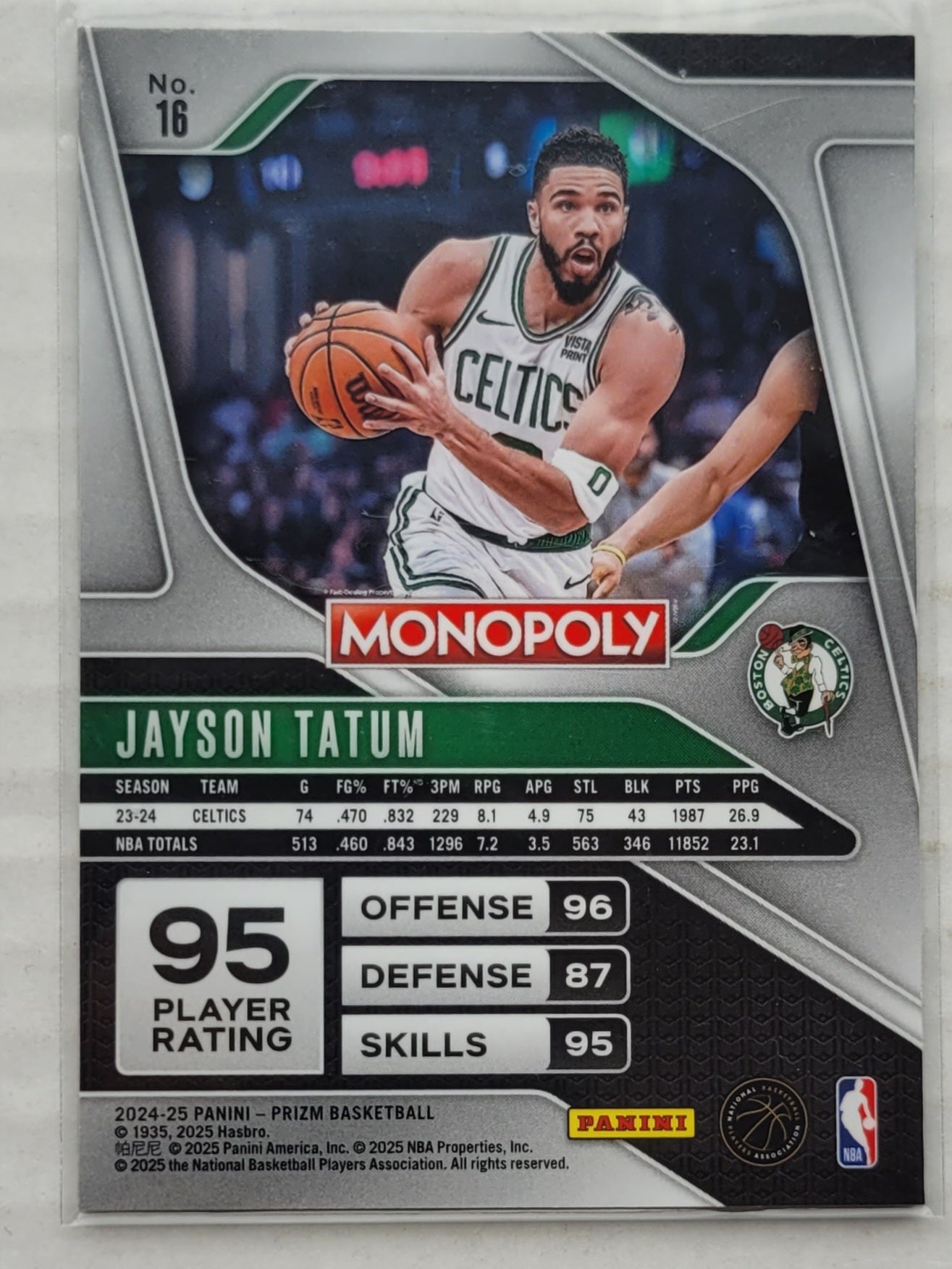 Jayson Tatum - 2024-25 Panini Prizm Monopoly #16