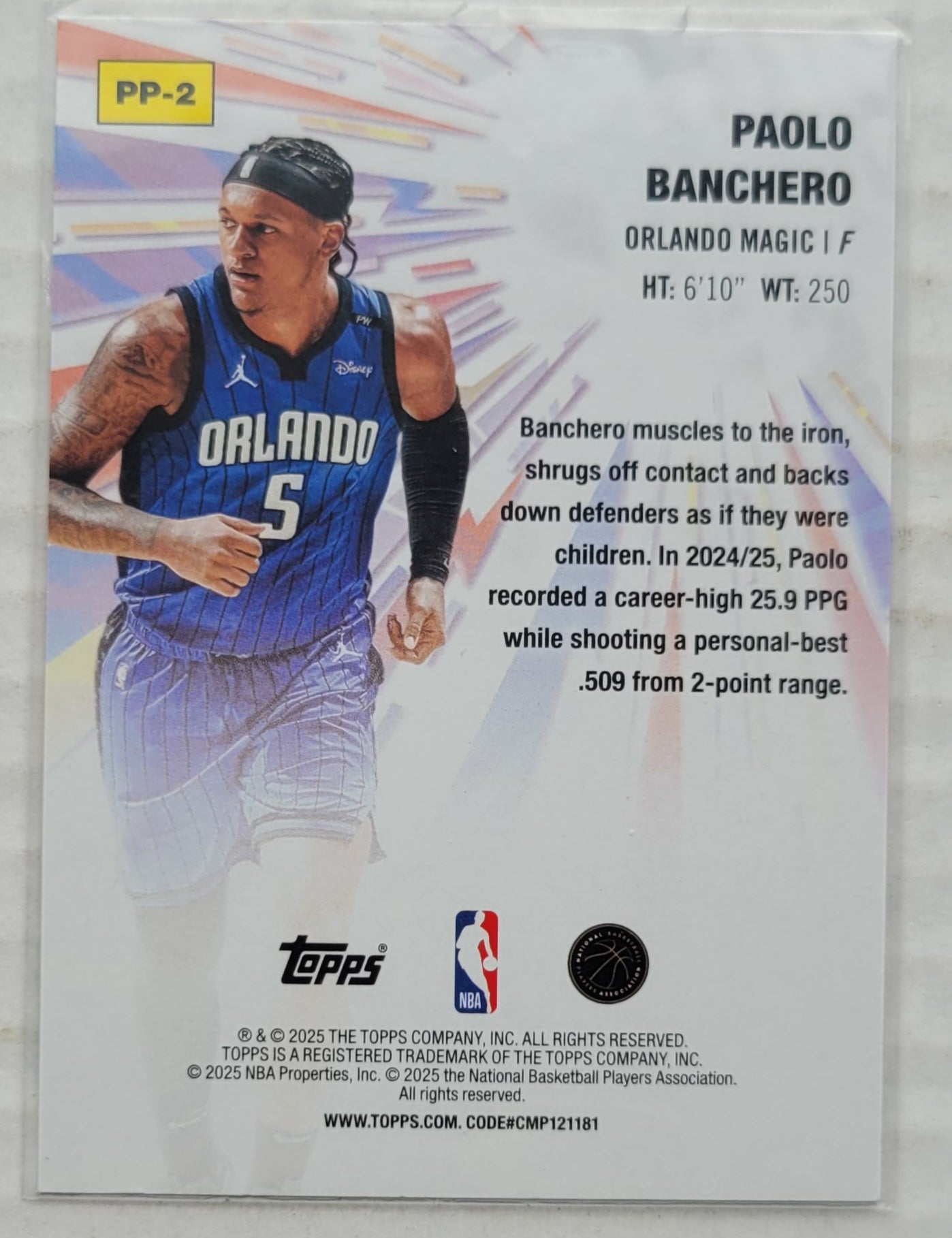 Paolo Banchero - 2025-26 Topps Power Players #PP2