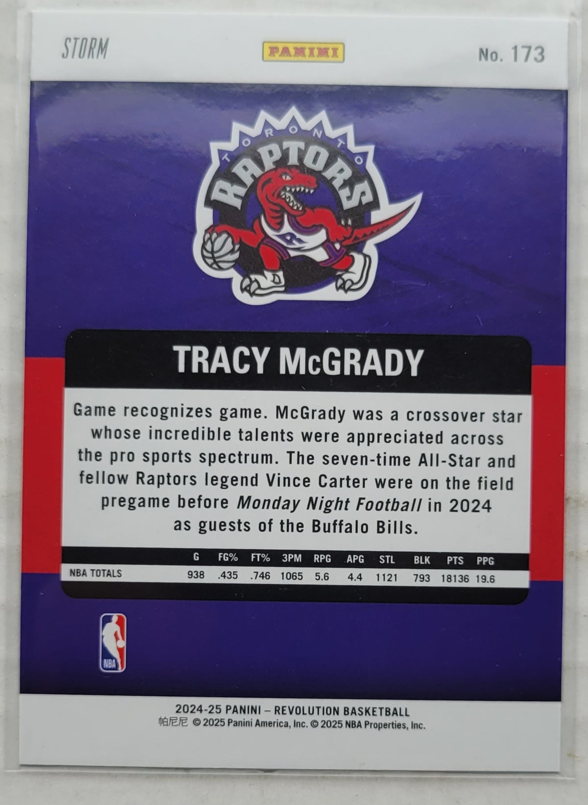 Tracy McGrady - 2024-25 Panini Revolution Blue Storm #173 LGD