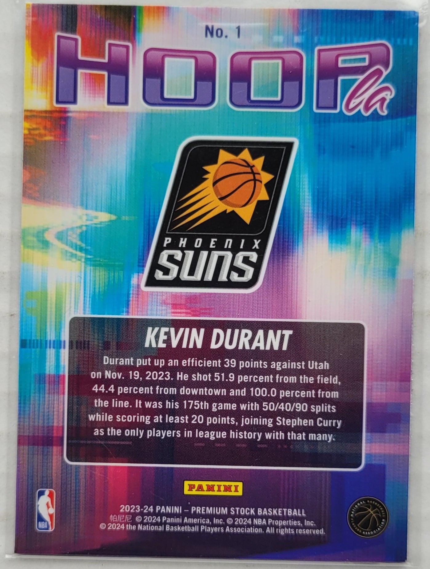 Kevin Durant - 2023-24 Hoops Premium Stock Hoopla #1