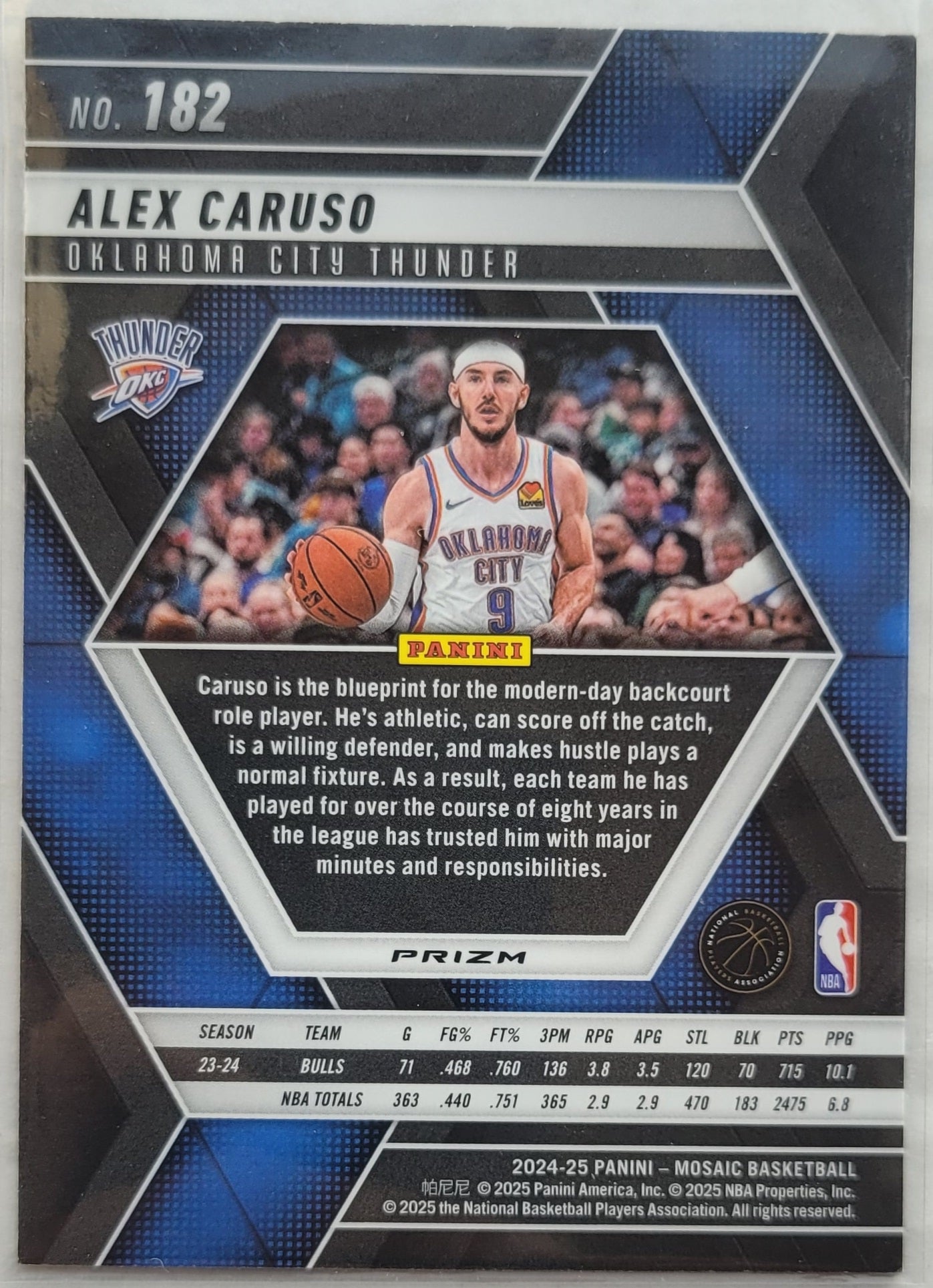 Alex Caruso - 2024-25 Panini Mosaic Premium #182