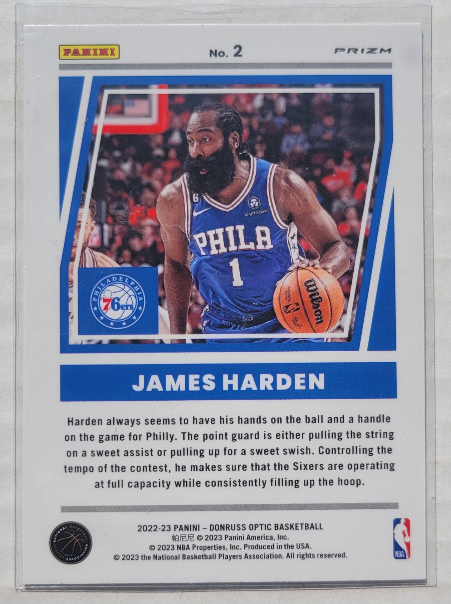James Harden - 2022-23 Donruss Optic Elite Dominators Holo #2