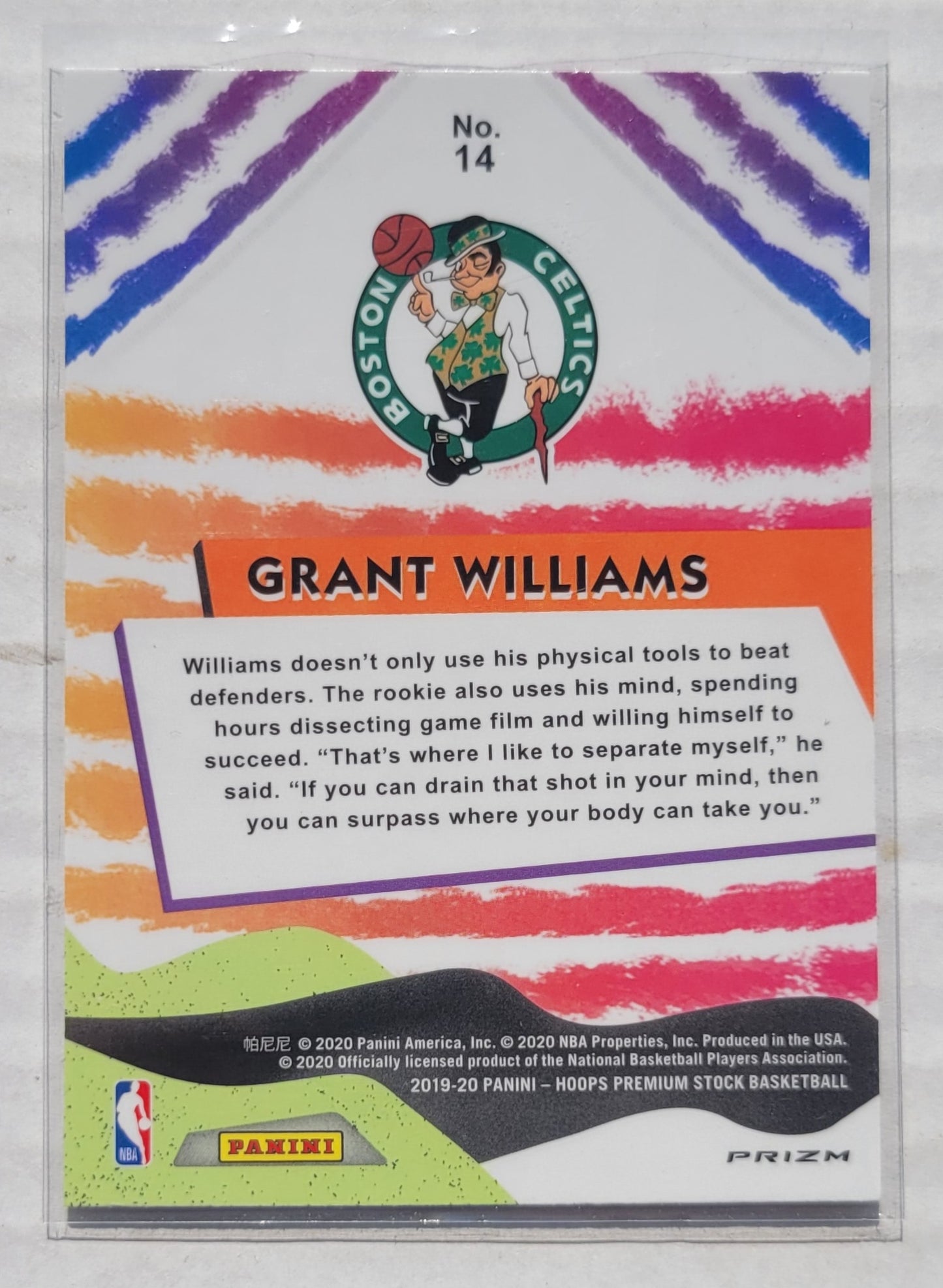 Grant Williams - 2019-20 Hoops Premium Stock We Got Next Holo #14