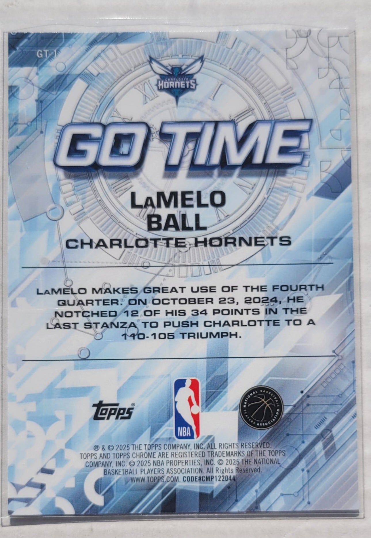 LaMelo Ball - 2025-26 Topps Chrome Go Time #GT1