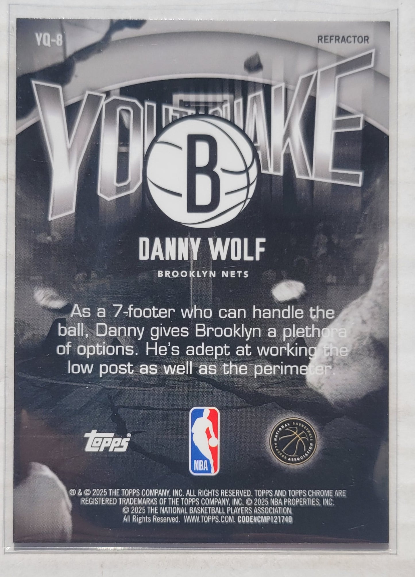 Danny Wolf - 2025-26 Topps Chrome Youthquake Refractors #YQ8
