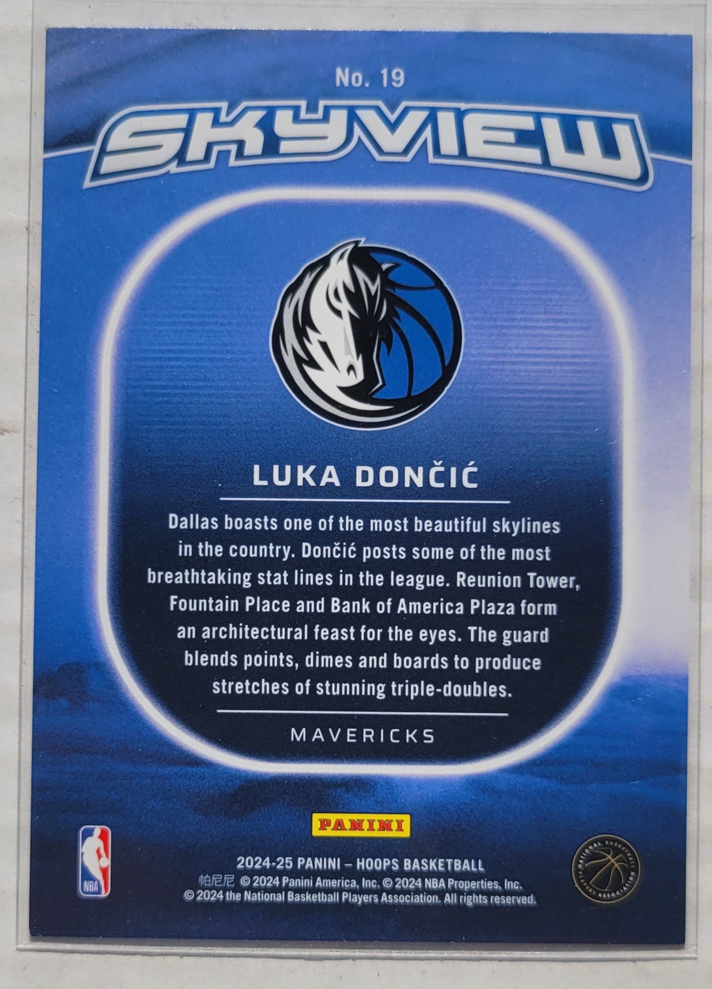 Luka Doncic - 2024-25 Hoops Skyview Winter #19