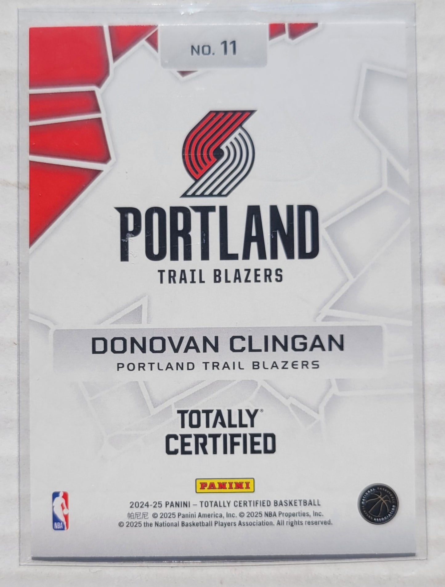 Donovan Clingan - 2024-25 Totally Certified Rock the Rim #11