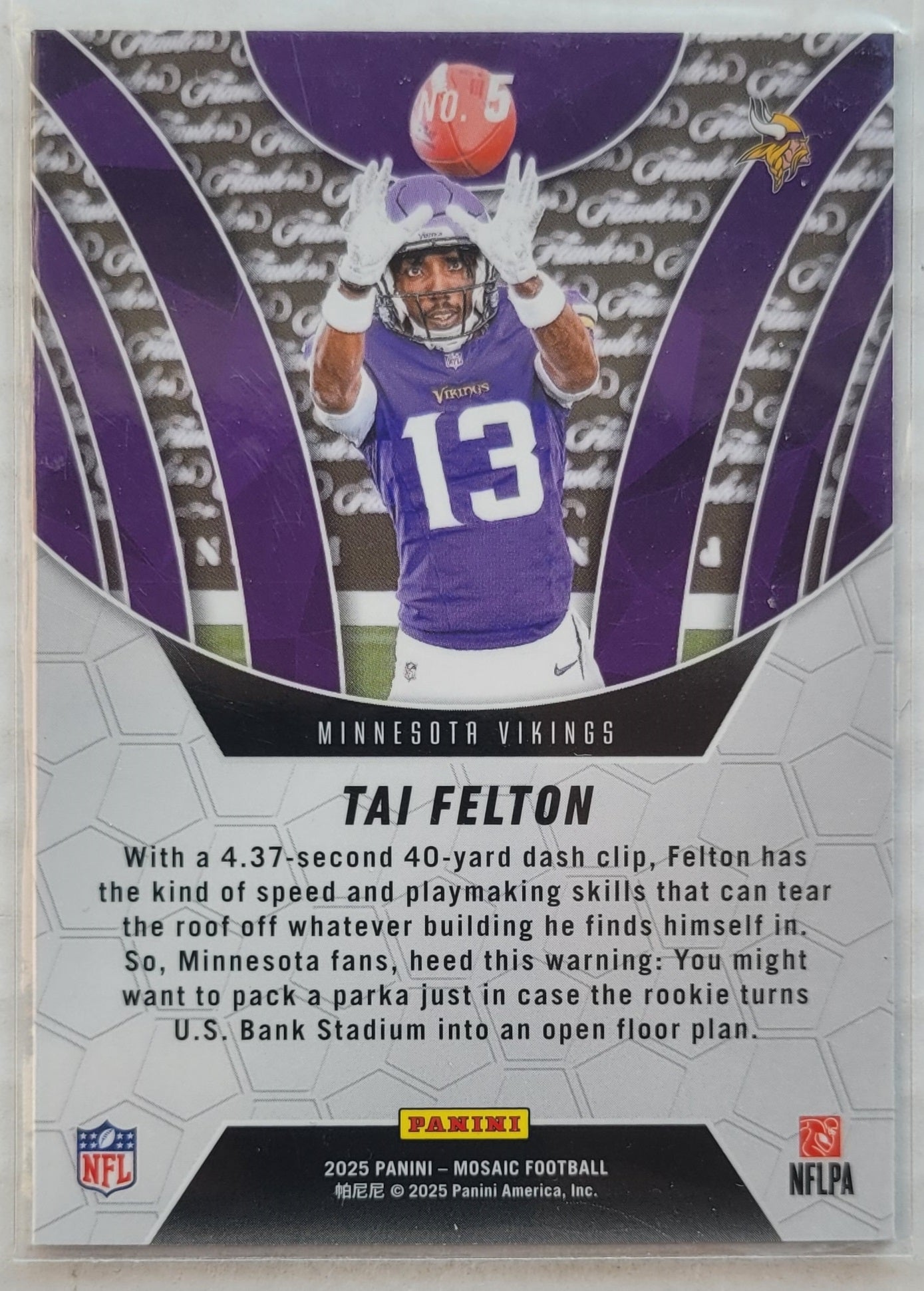 Tai Felton - 2025 Panini Mosaic Elevate Mosaic #5