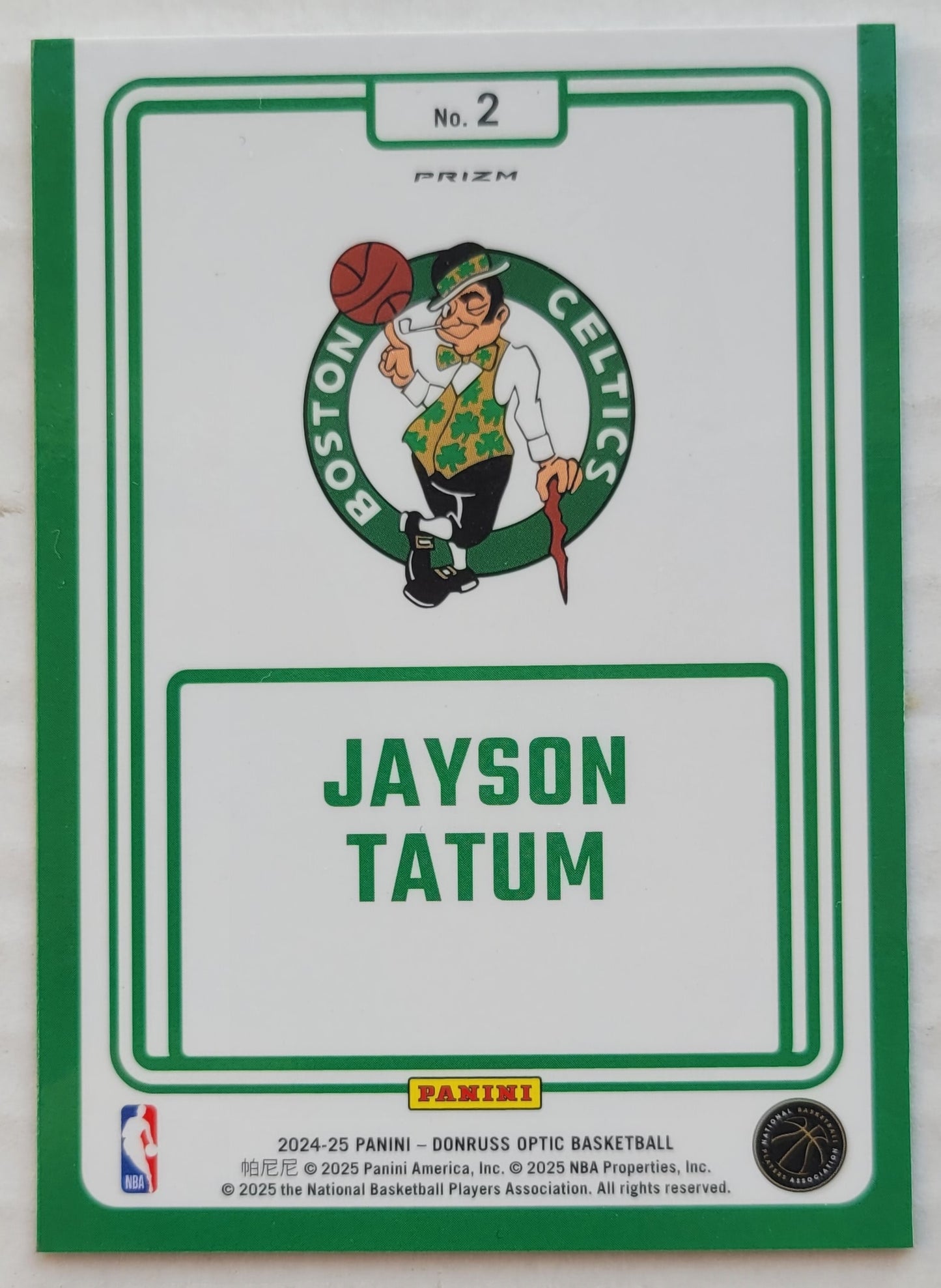 Jayson Tatum - 2024-25 Donruss Optic Winner Stays Holo #2