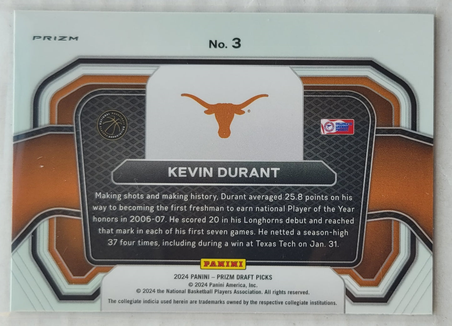 Kevin Durant - 2024-25 Panini Prizm Draft Picks Campus Legends Prizms Green #3