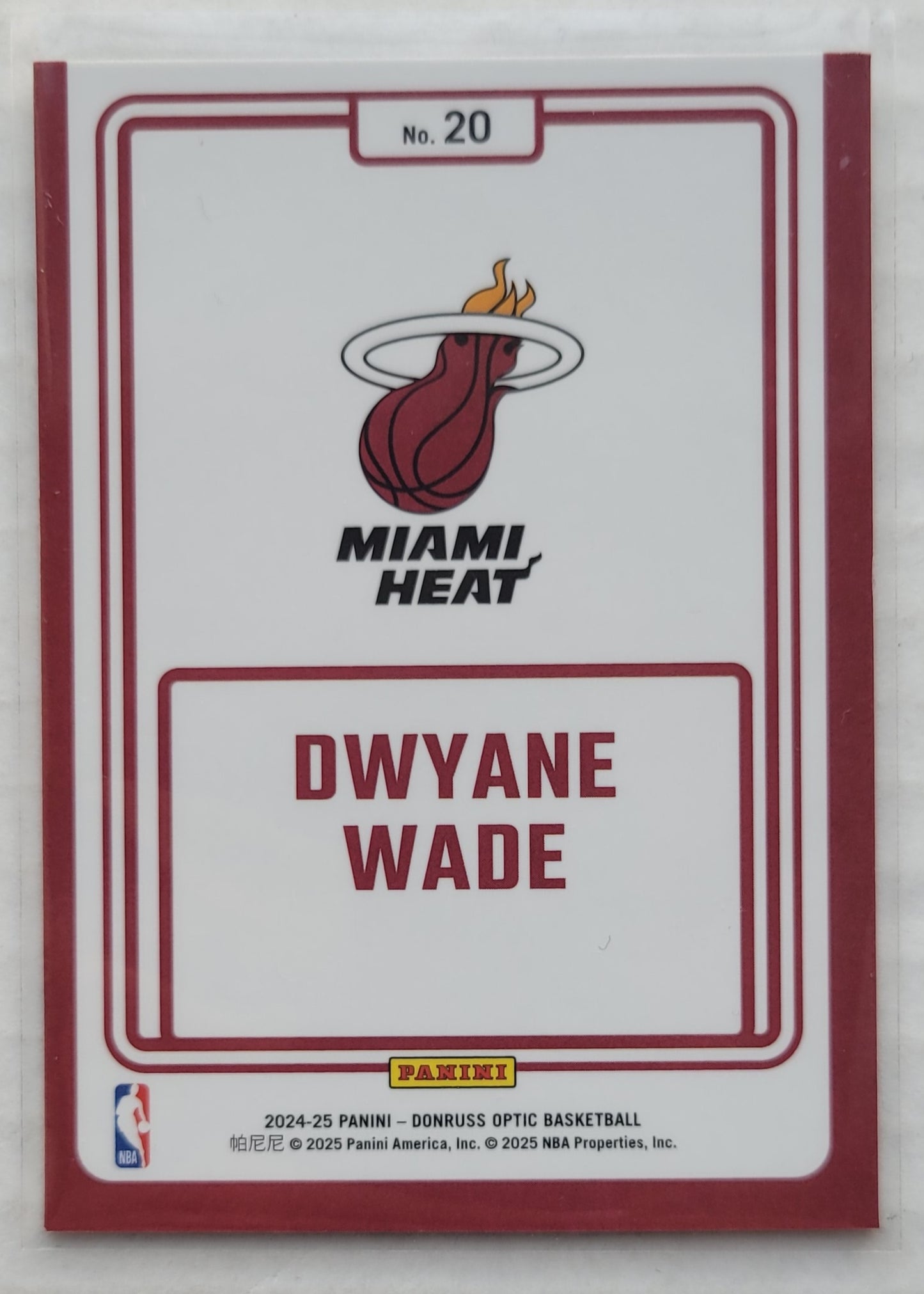 Dwyane Wade - 2024-25 Donruss Optic Winner Stays #20
