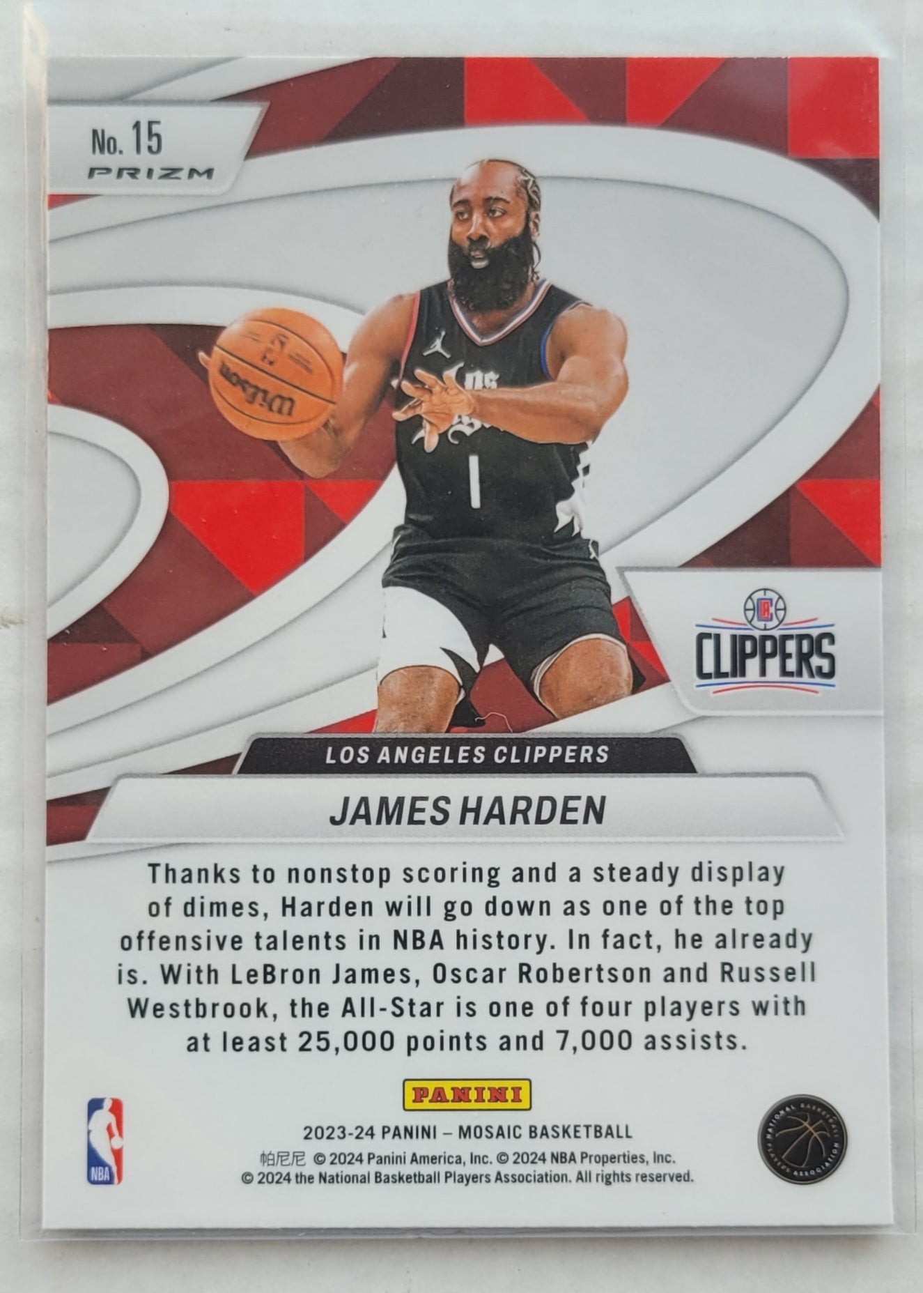 James Harden - 2023-24 Panini Mosaic Give and Go Mosaic #15