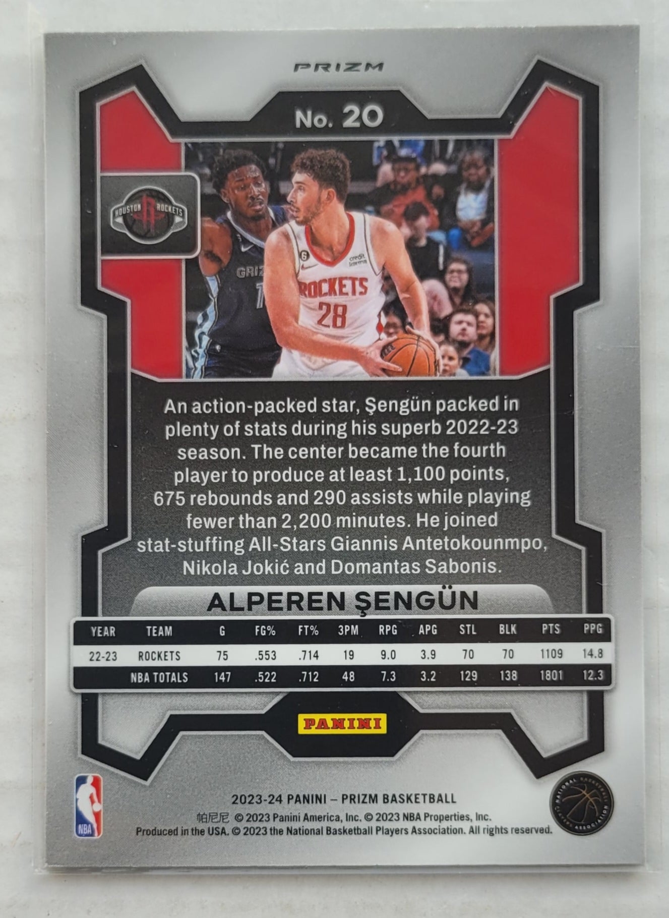 Alperen Sengun - 2023-24 Panini Prizm Prizms Green #20