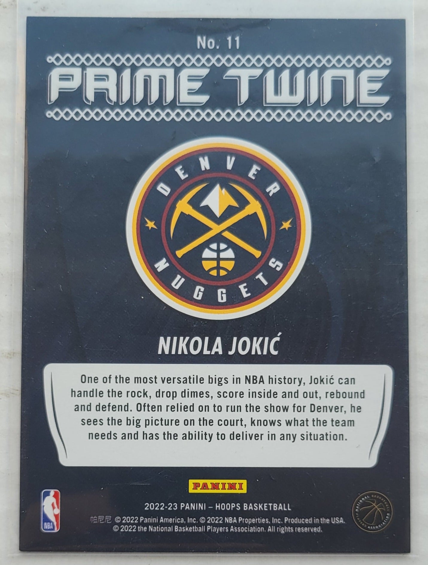 Nikola Jokic - 2022-23 Hoops Prime Twine #11