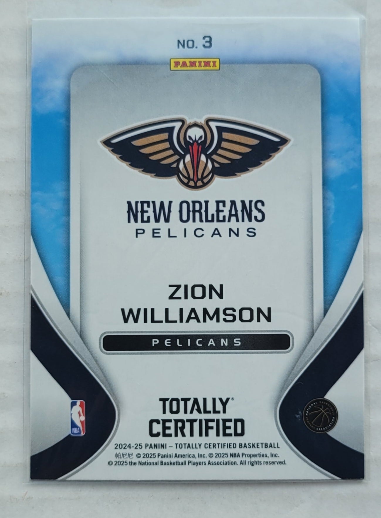 Zion Williamson - 2024-25 Totally Certified Franchise Foundations Mirror #3