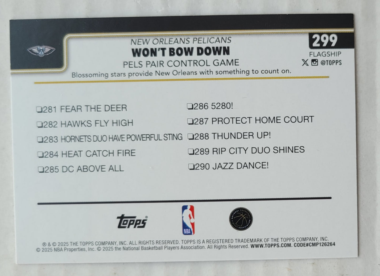 Trey Murphy III / Jose Alvarado - 2025-26 Topps Blackout #299 Won't Bow Down