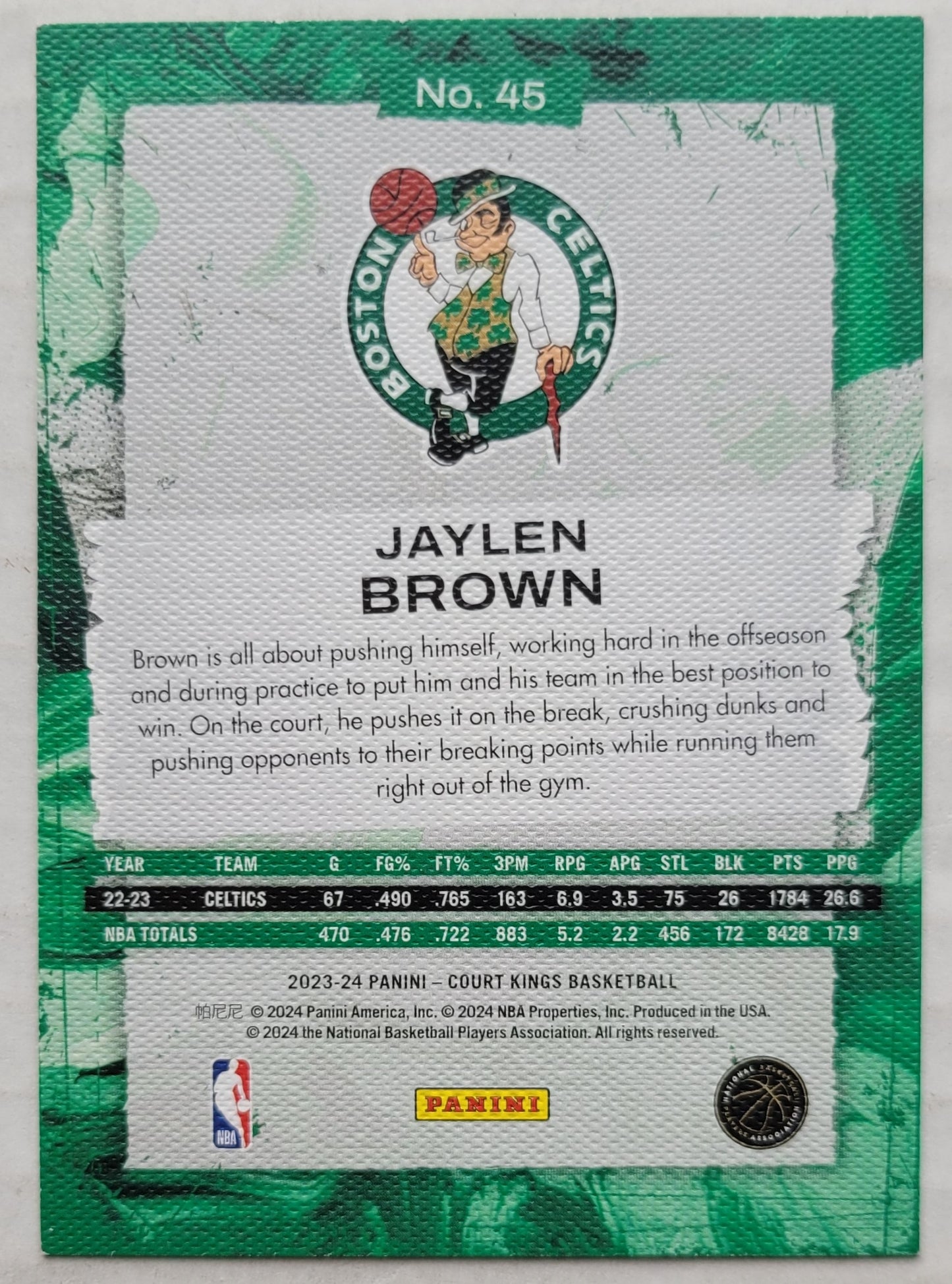 Jaylen Brown - 2023-24 Court Kings #45