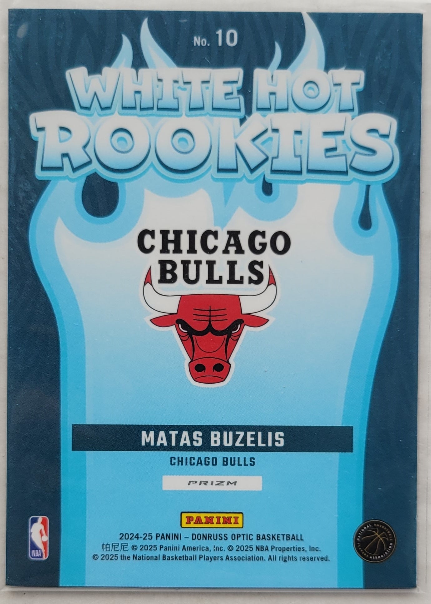 Matas Buzelis - 2024-25 Donruss Optic White Hot Rookies Purple #10