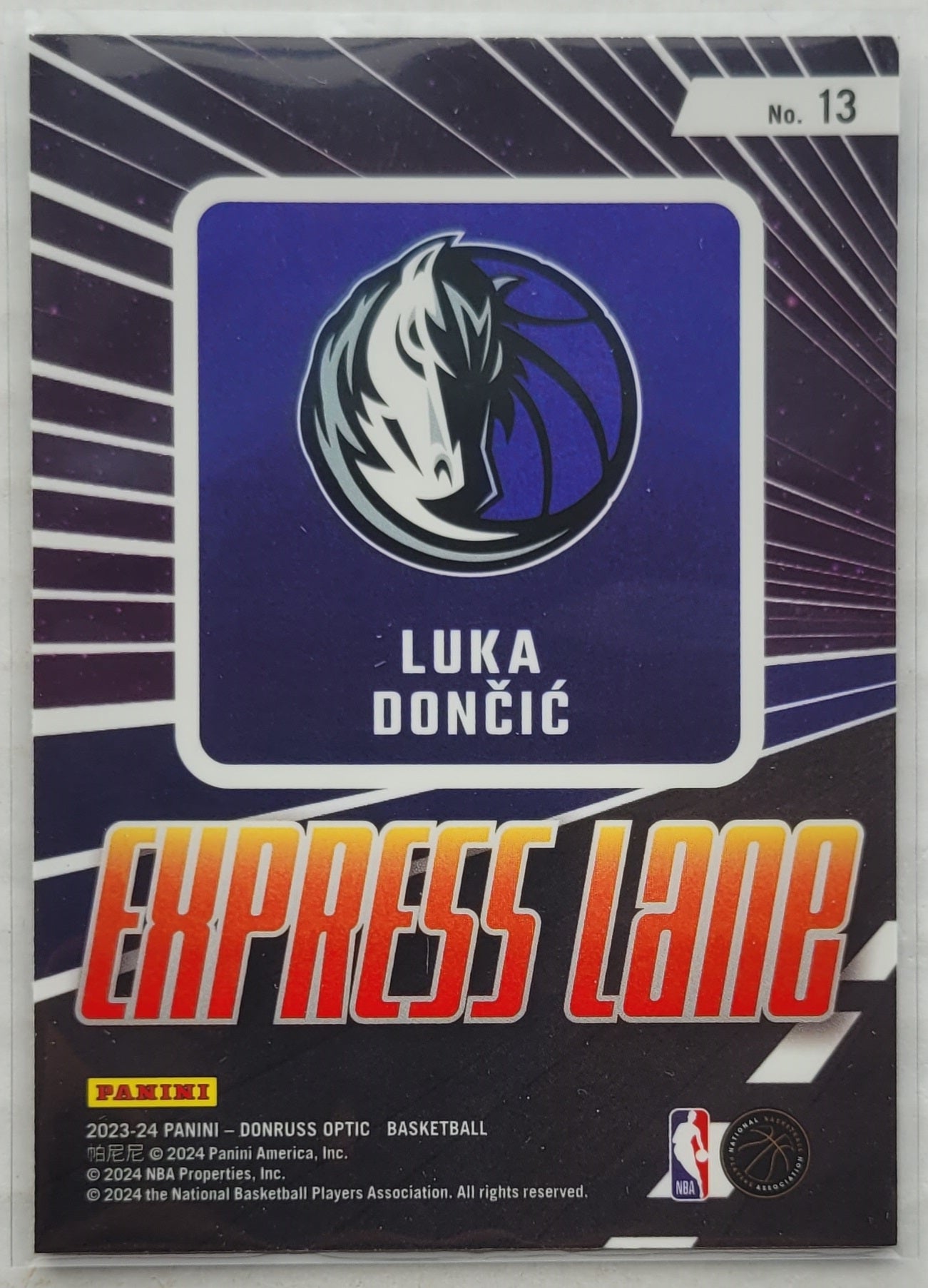 Luka Doncic - 2023-24 Donruss Optic Express Lane #13