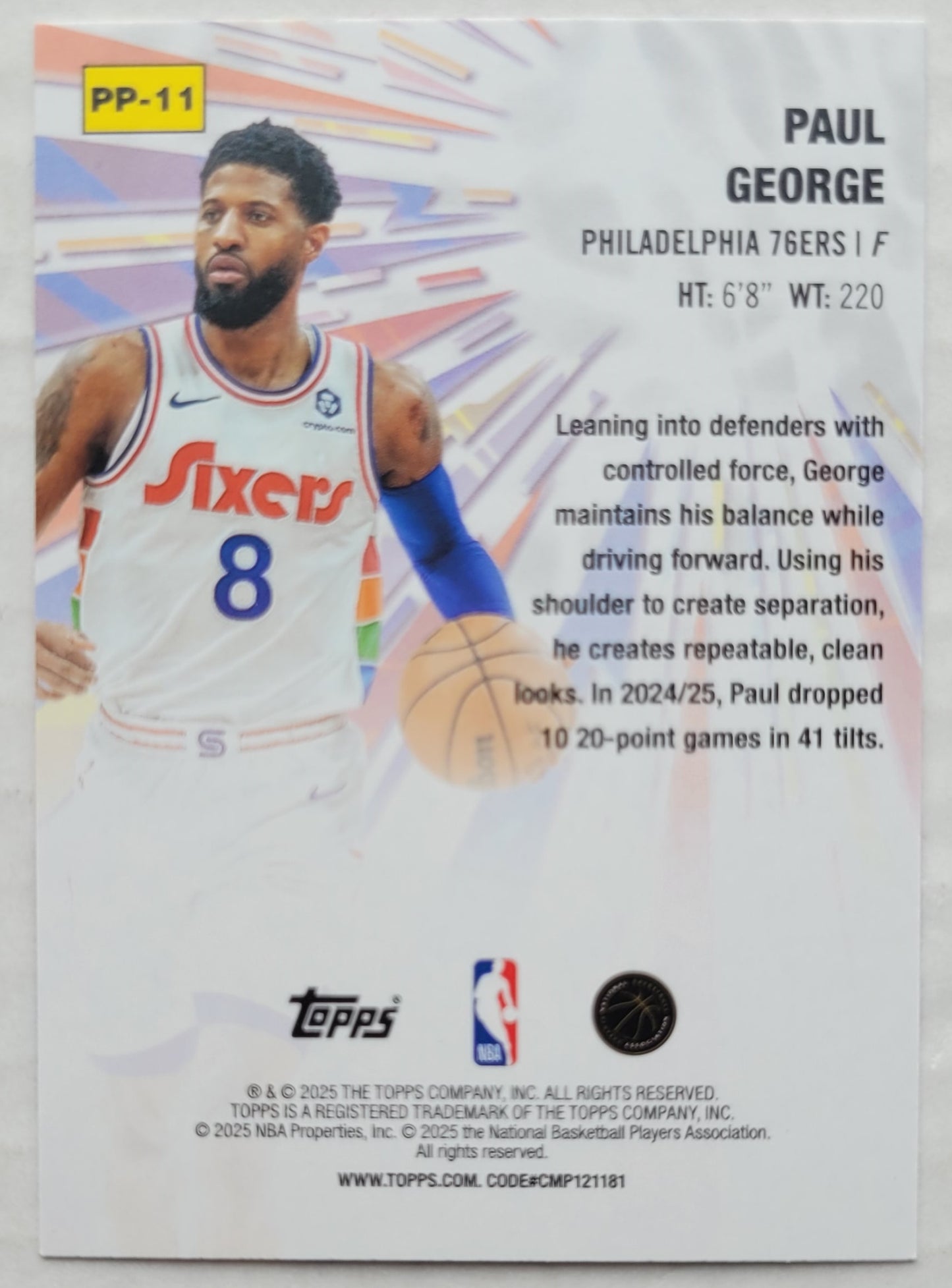 Paul George - 2025-26 Topps Power Players #PP11