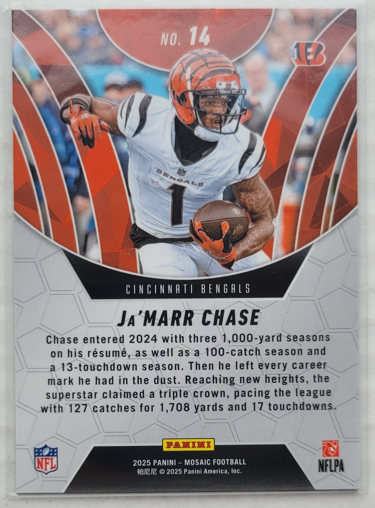 Ja'Marr Chase - 2025 Panini Mosaic Elevate #14