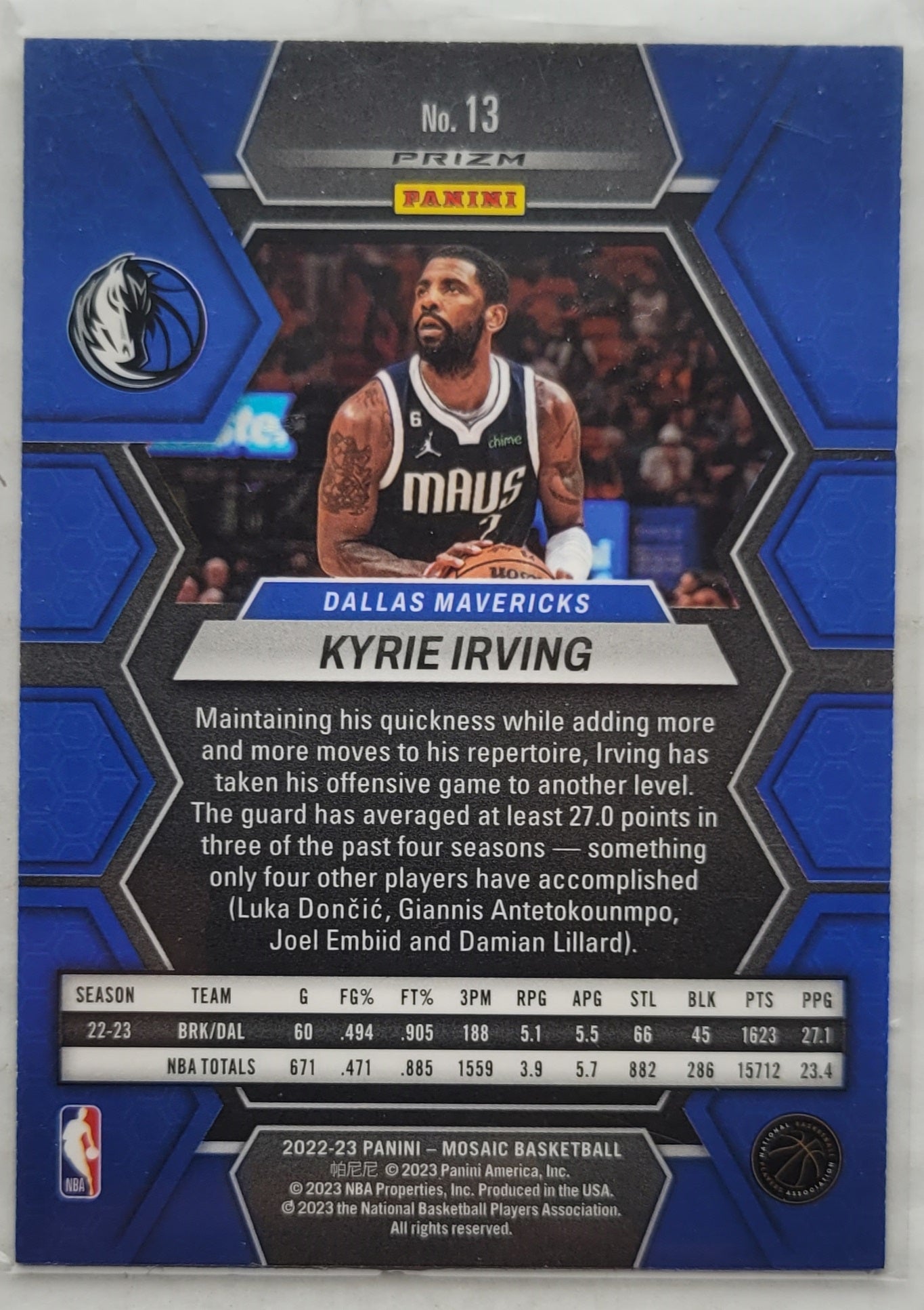 Kyrie Irving - 2022-23 Panini Mosaic Mosaic Green #13